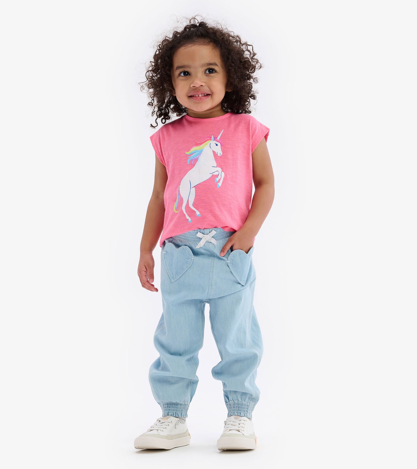 Baby & Toddler Girls Denim Baggy Pants