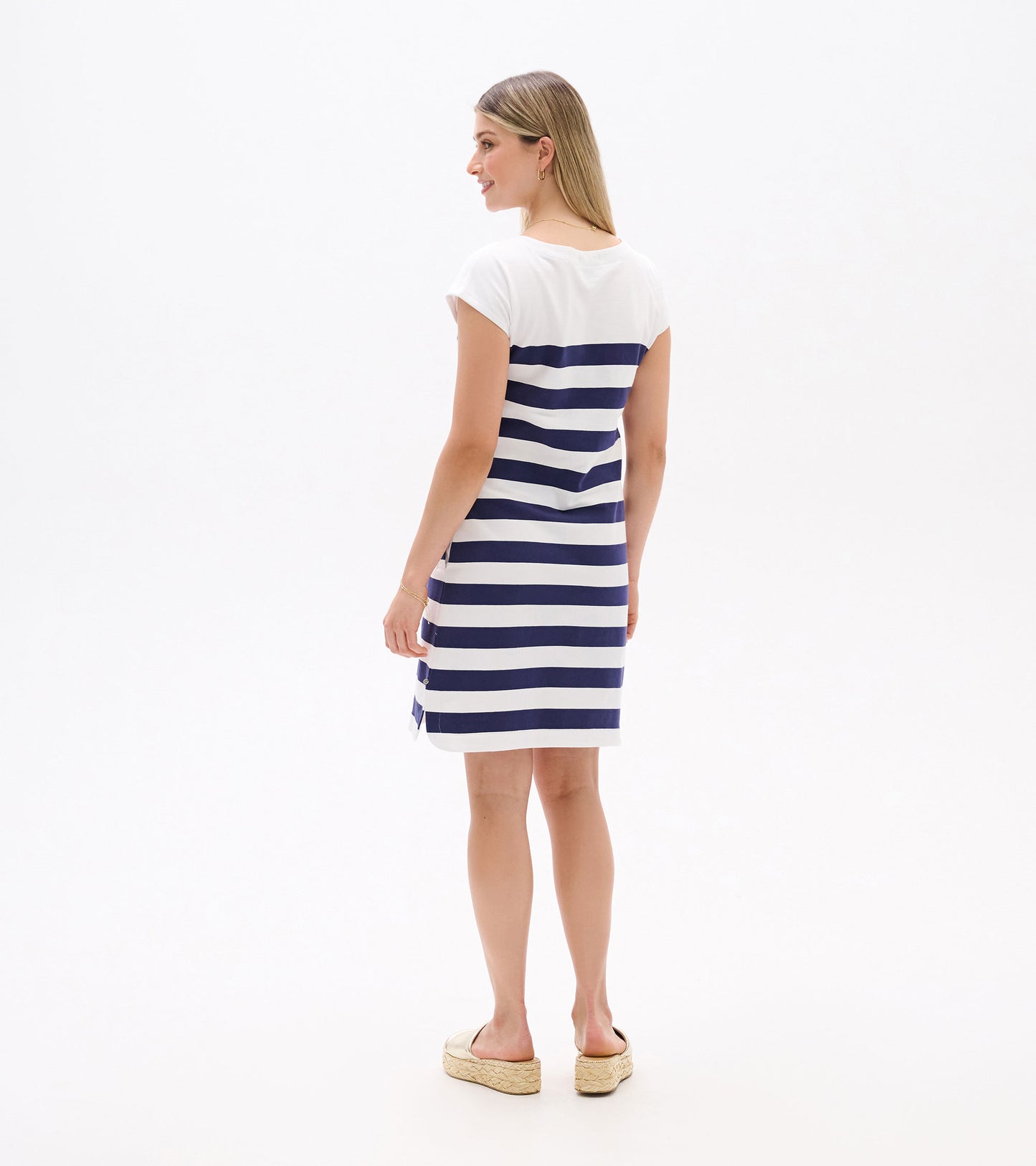 Capri Dress - Patriot Blue Stripes