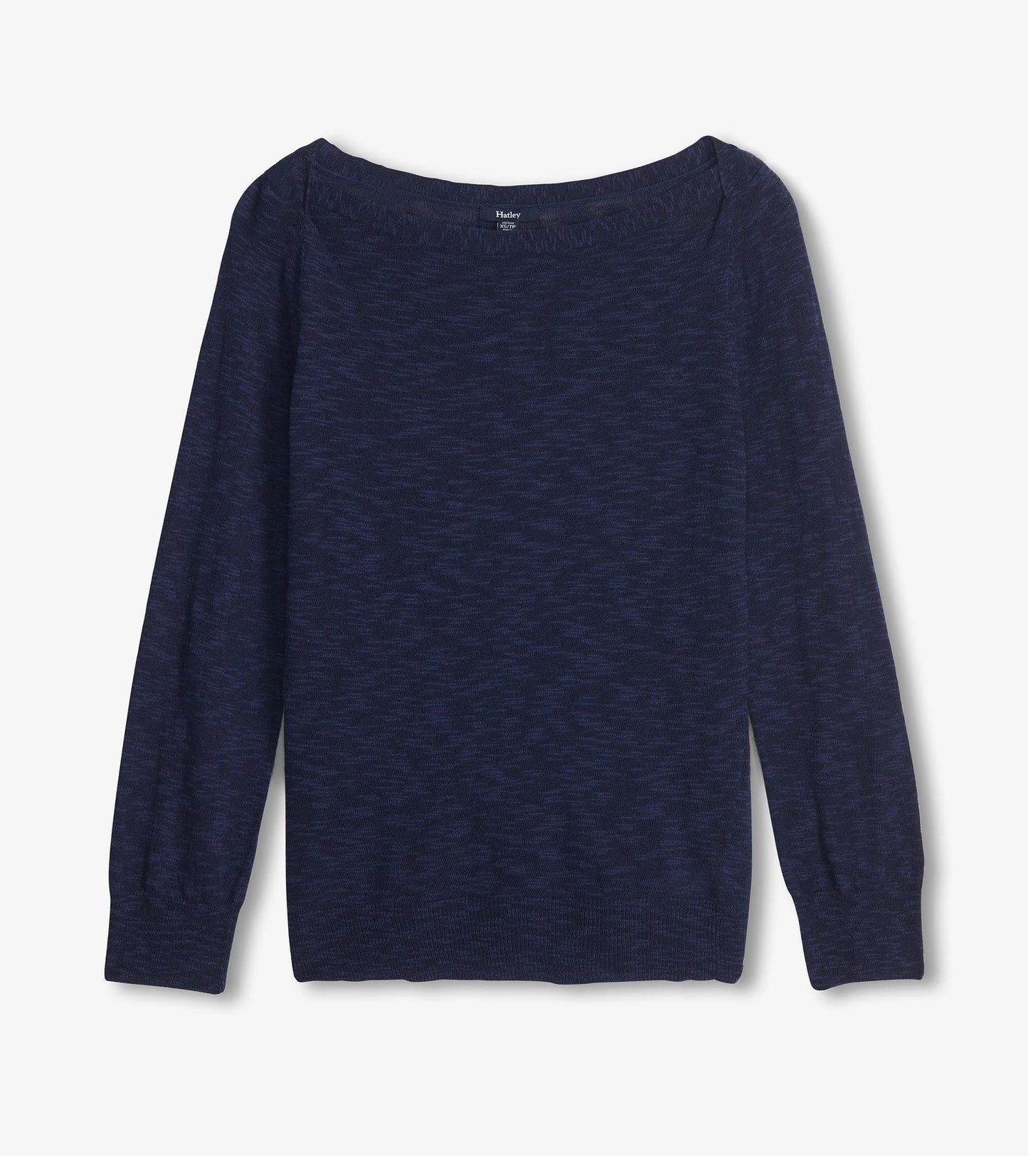Chandail breton en tricot à manches 3/4 – Bleu marine