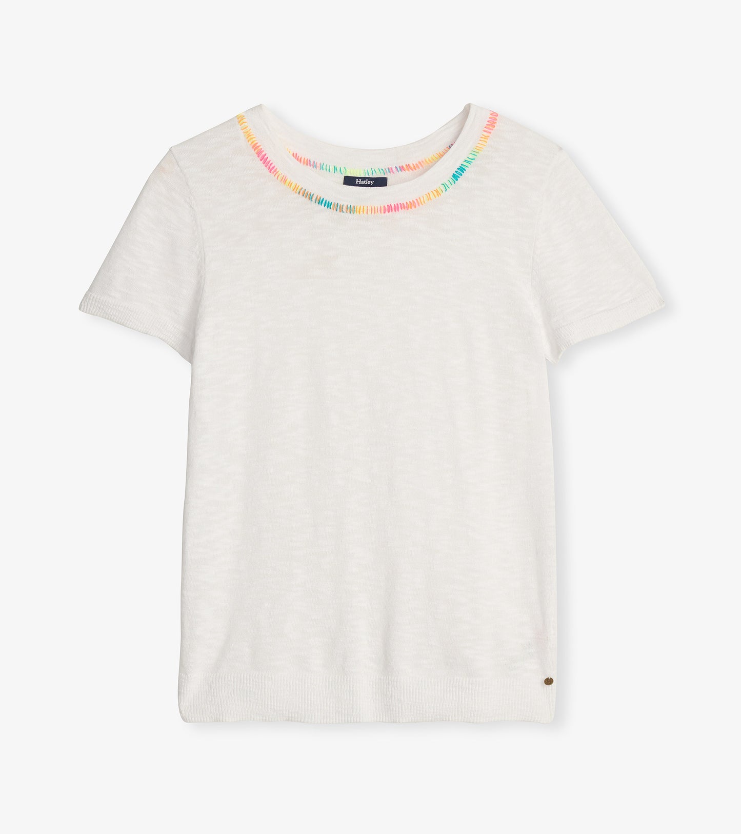 T-shirt en tricot Simone – Blanc