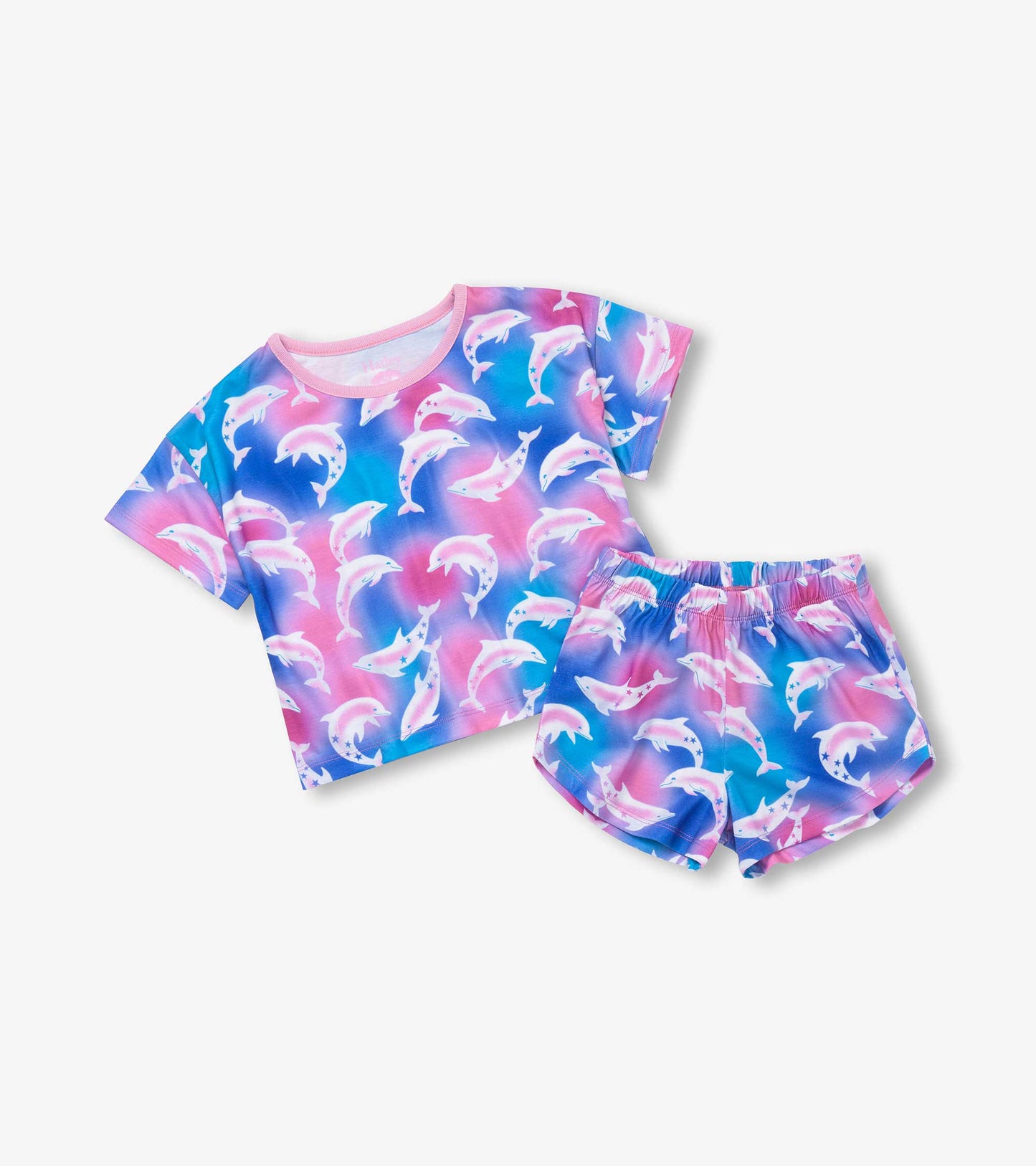 Pyjama court – Dauphins aquarelle