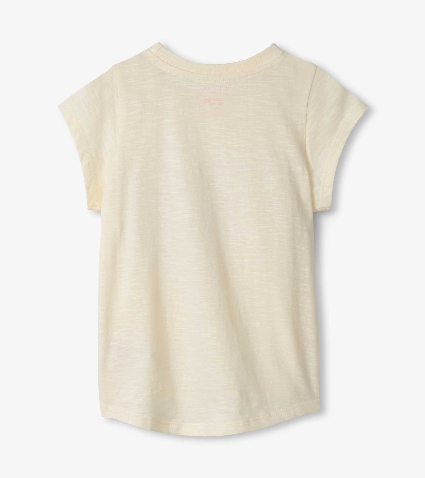 T-shirt noué sur le devant – Papillon lumineux