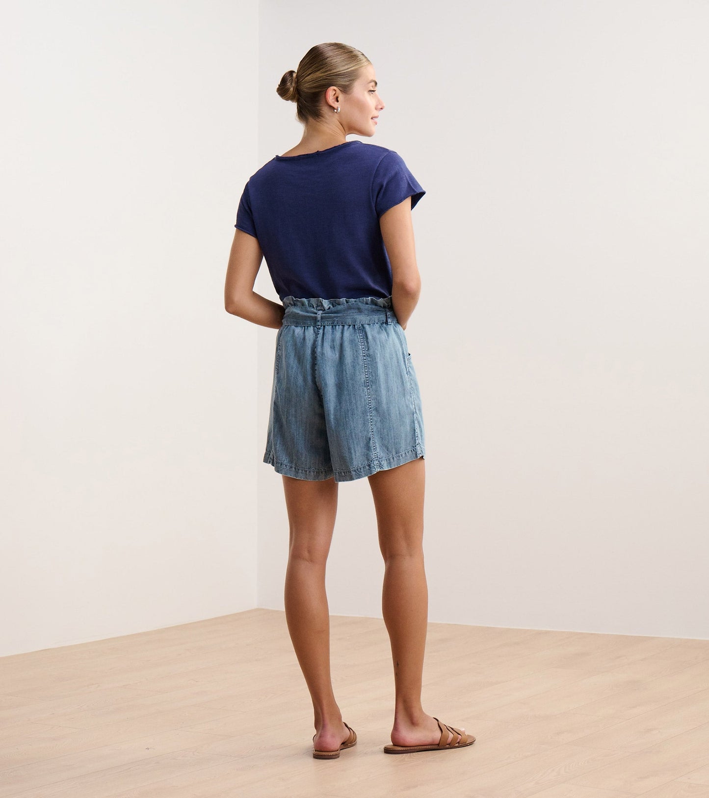 Short Cassie – Bleu délavé à l’acide