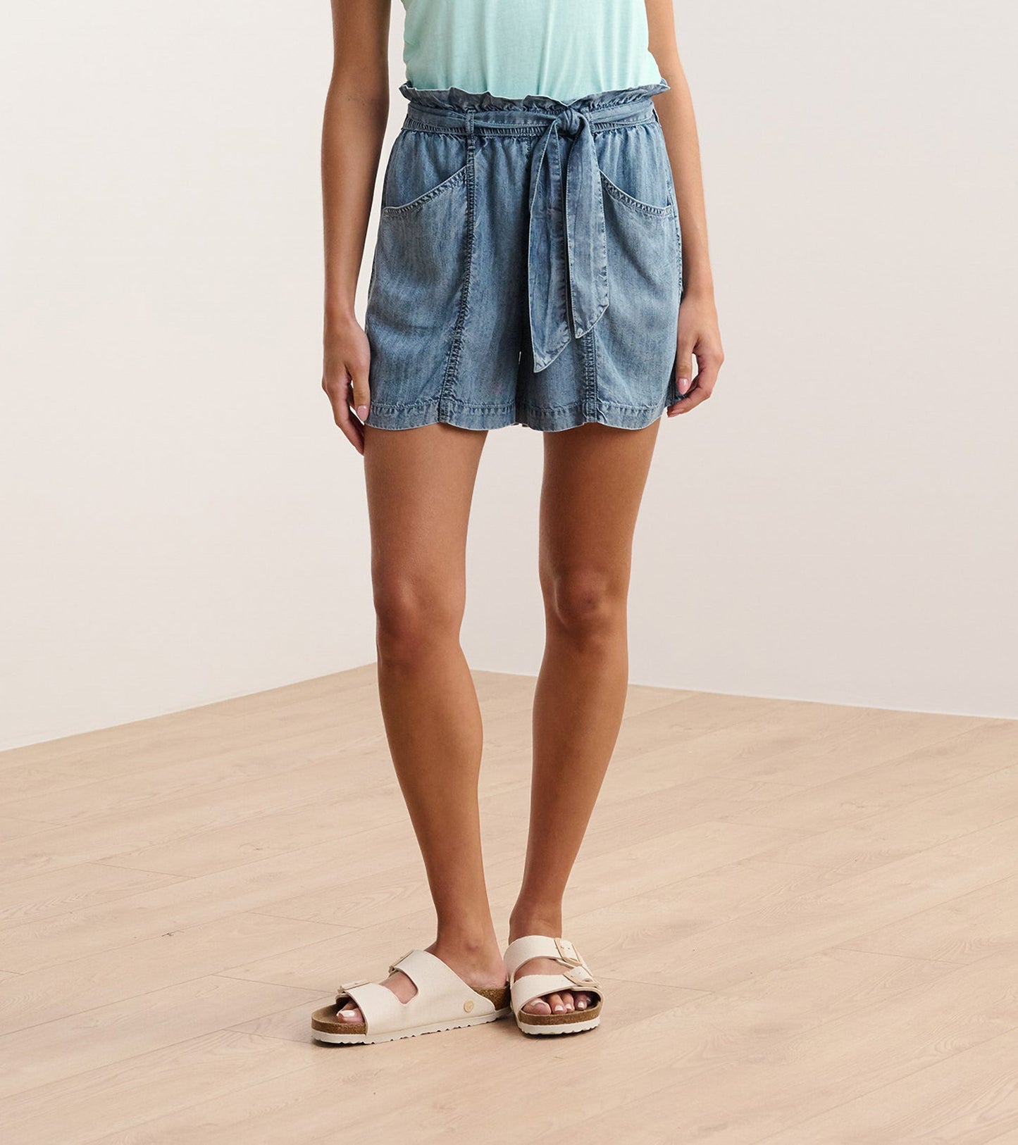 Short Cassie – Bleu délavé à l’acide