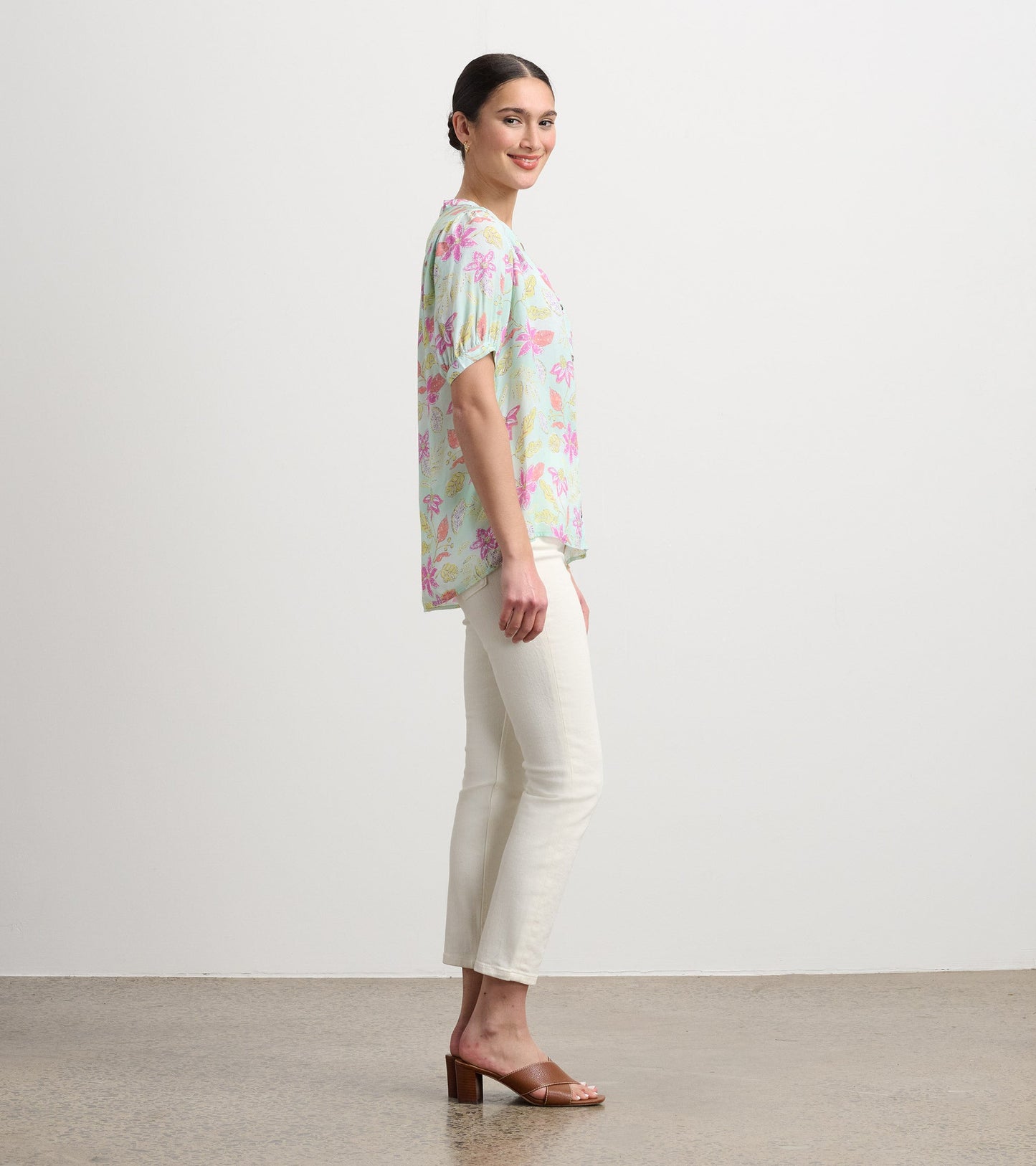 Ivy Blouse - Distressed Floral