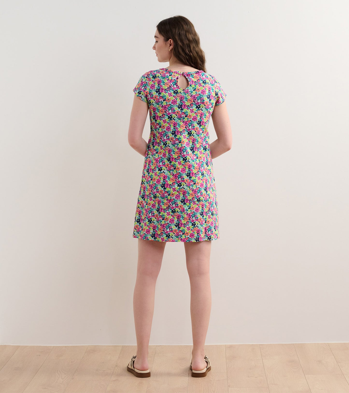 Cici A-Line Dress - Fresh Flowers