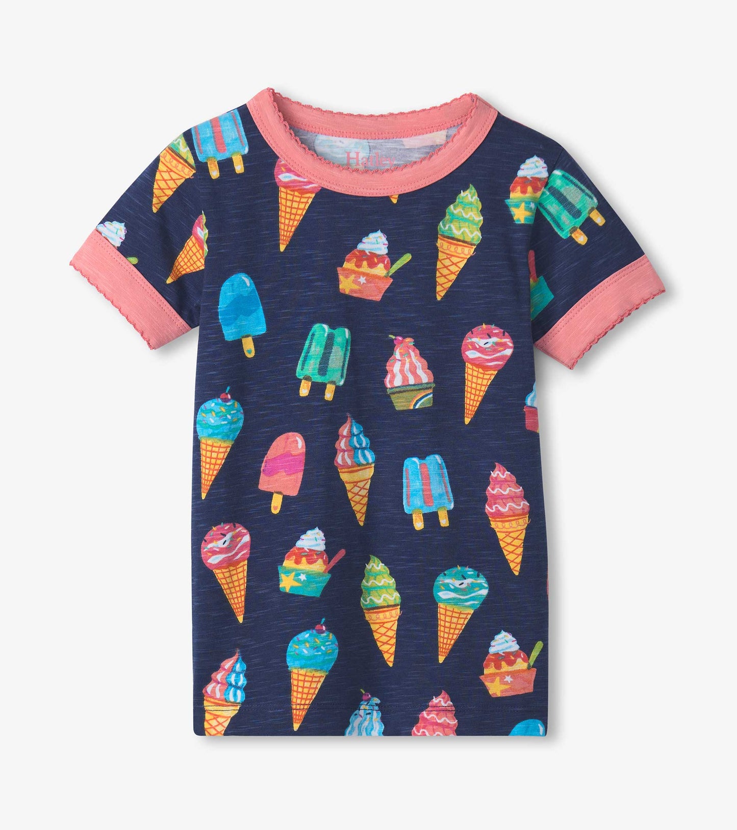 Pyjama court en coton extensible – Cornets de glace
