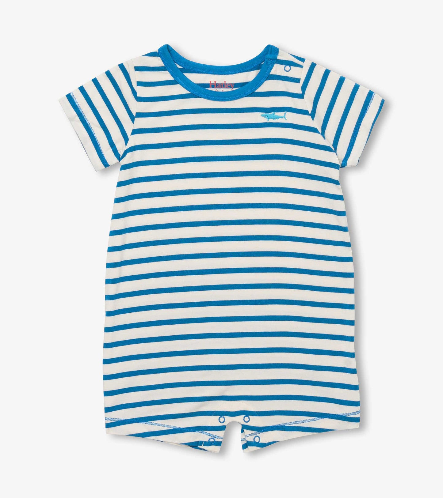 Baby & Toddler Boys Shark Stripes Bamboo Romper
