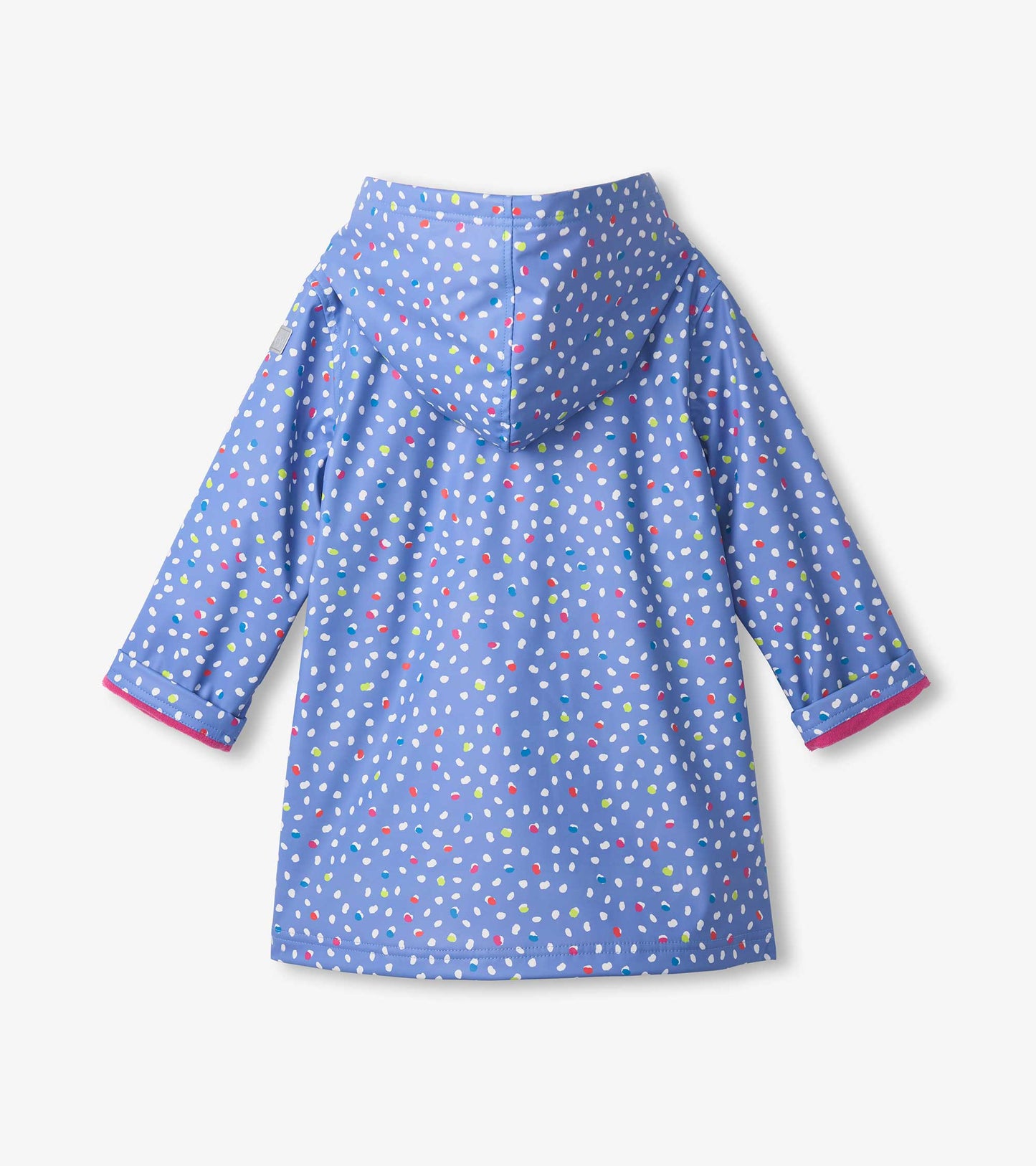 Girls Lots of Dots Button-Up Rain Jacket