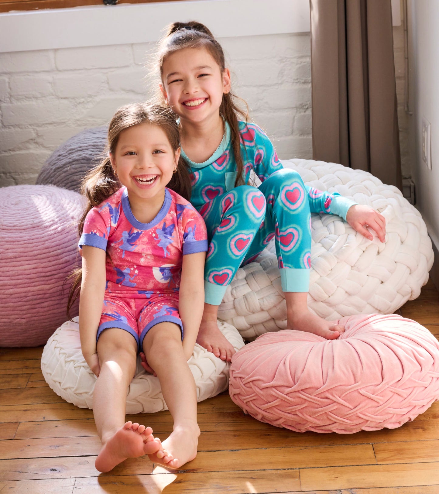 Pyjama court en coton extensible – Fées de la nuit