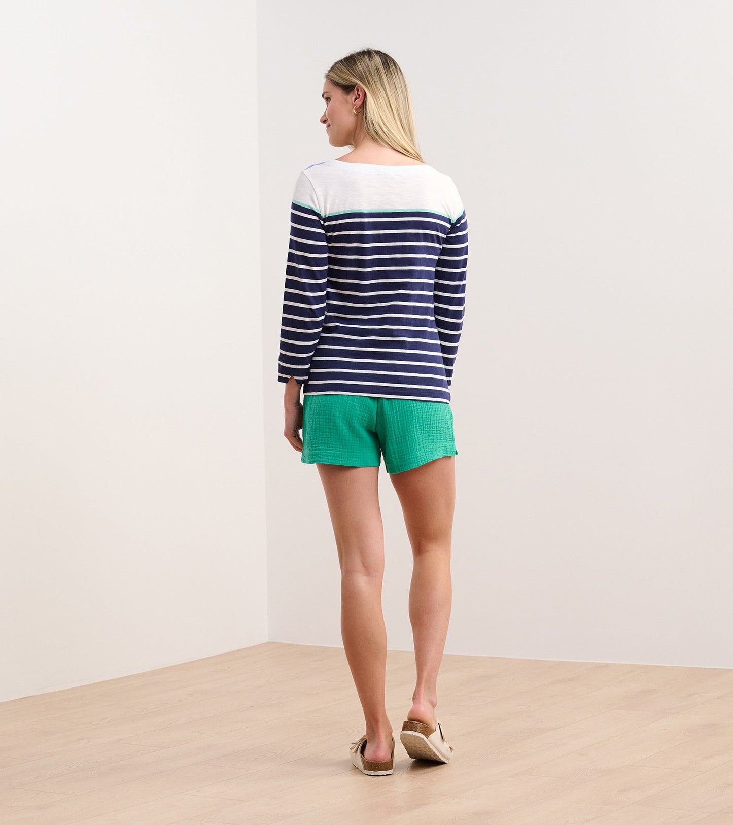 Button Breton - Shore Stripes