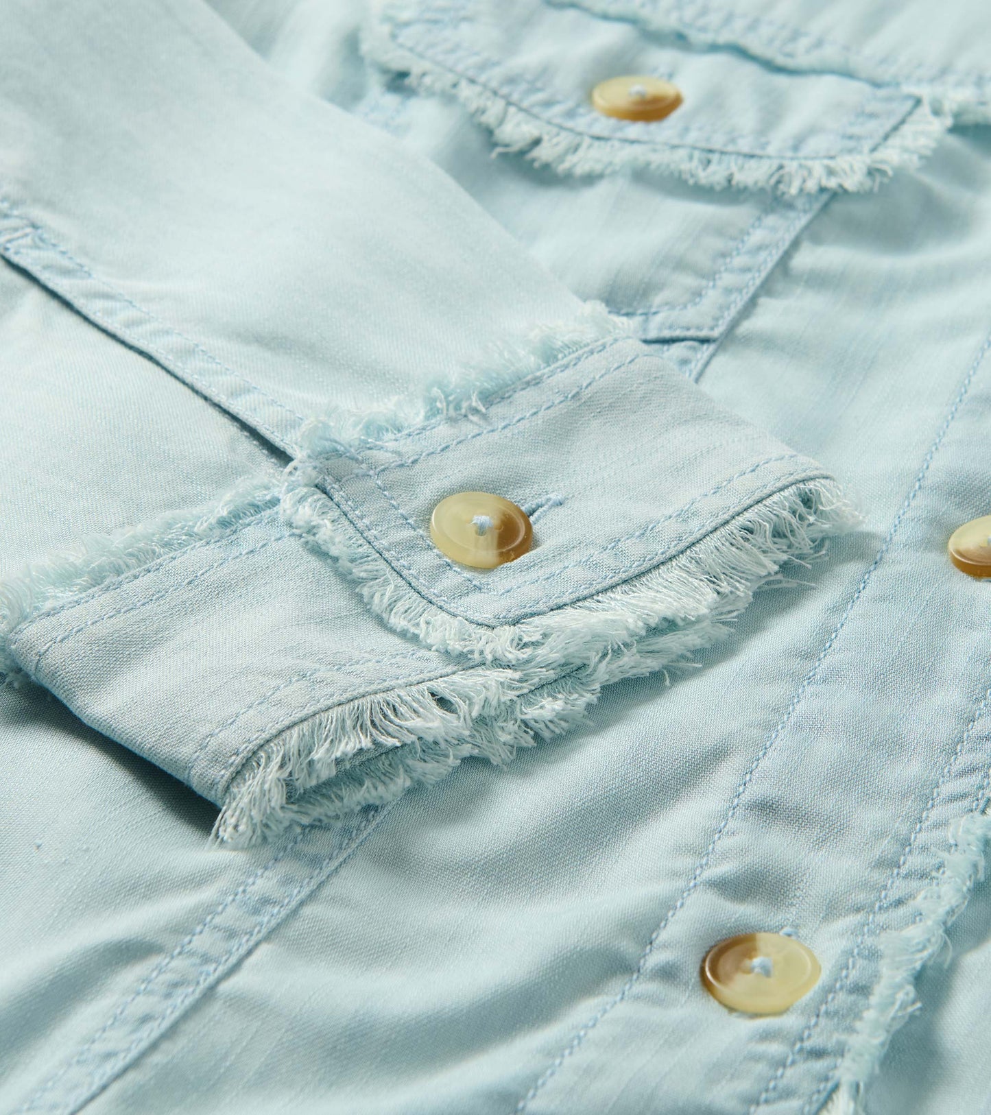 Veste en tencel – Bleu pâle délavé