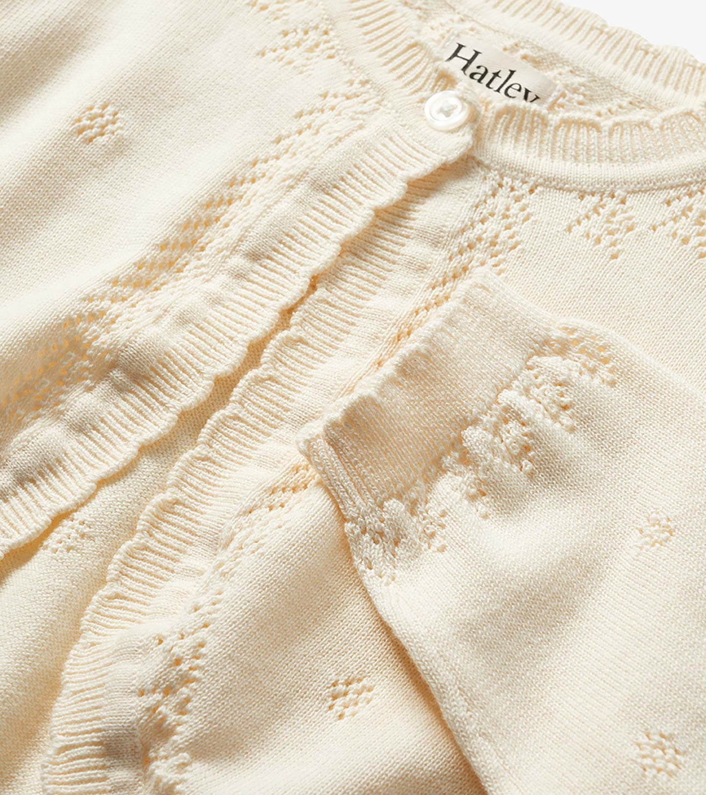 Cardigan en tricot pointelle