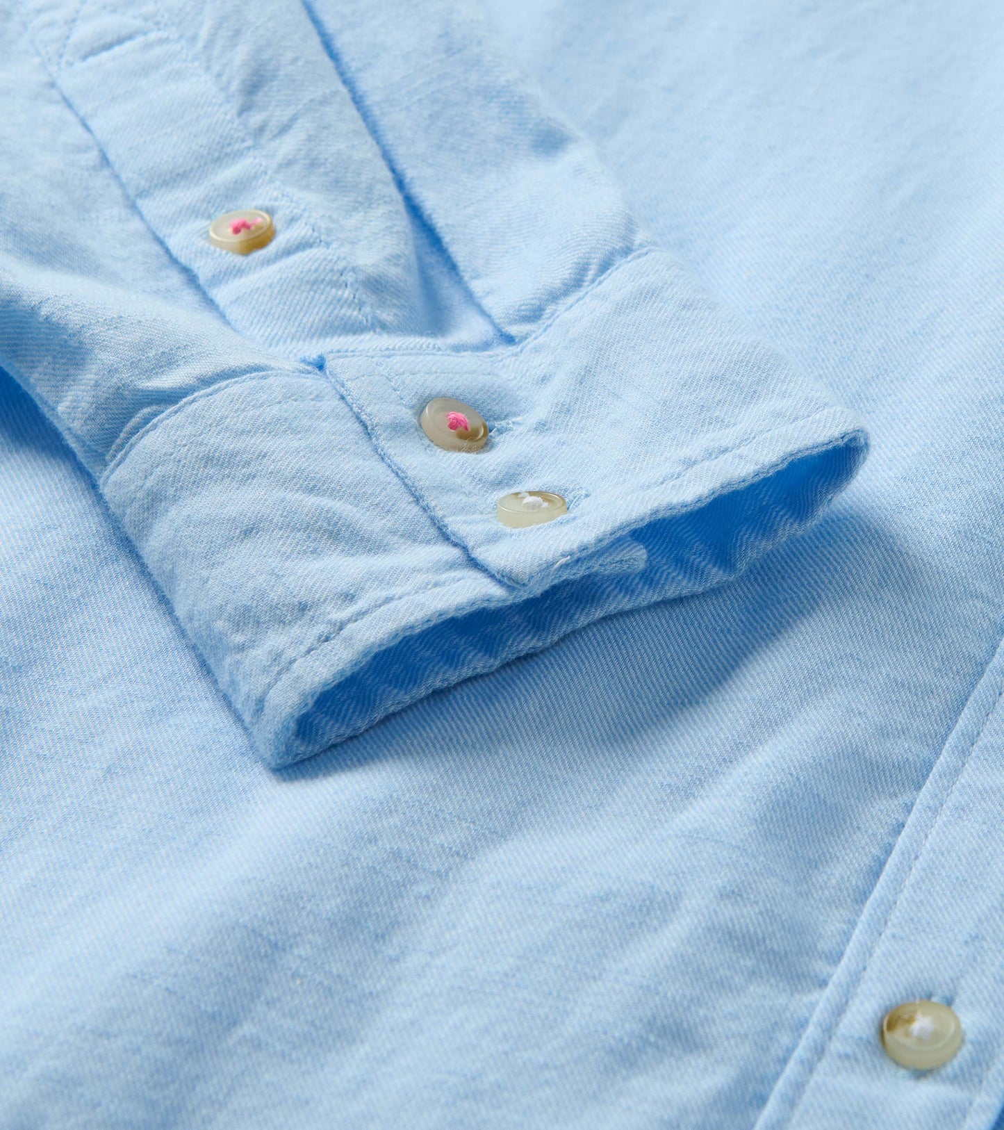Chemisier boutonné décontracté – Chambray bleu pâle