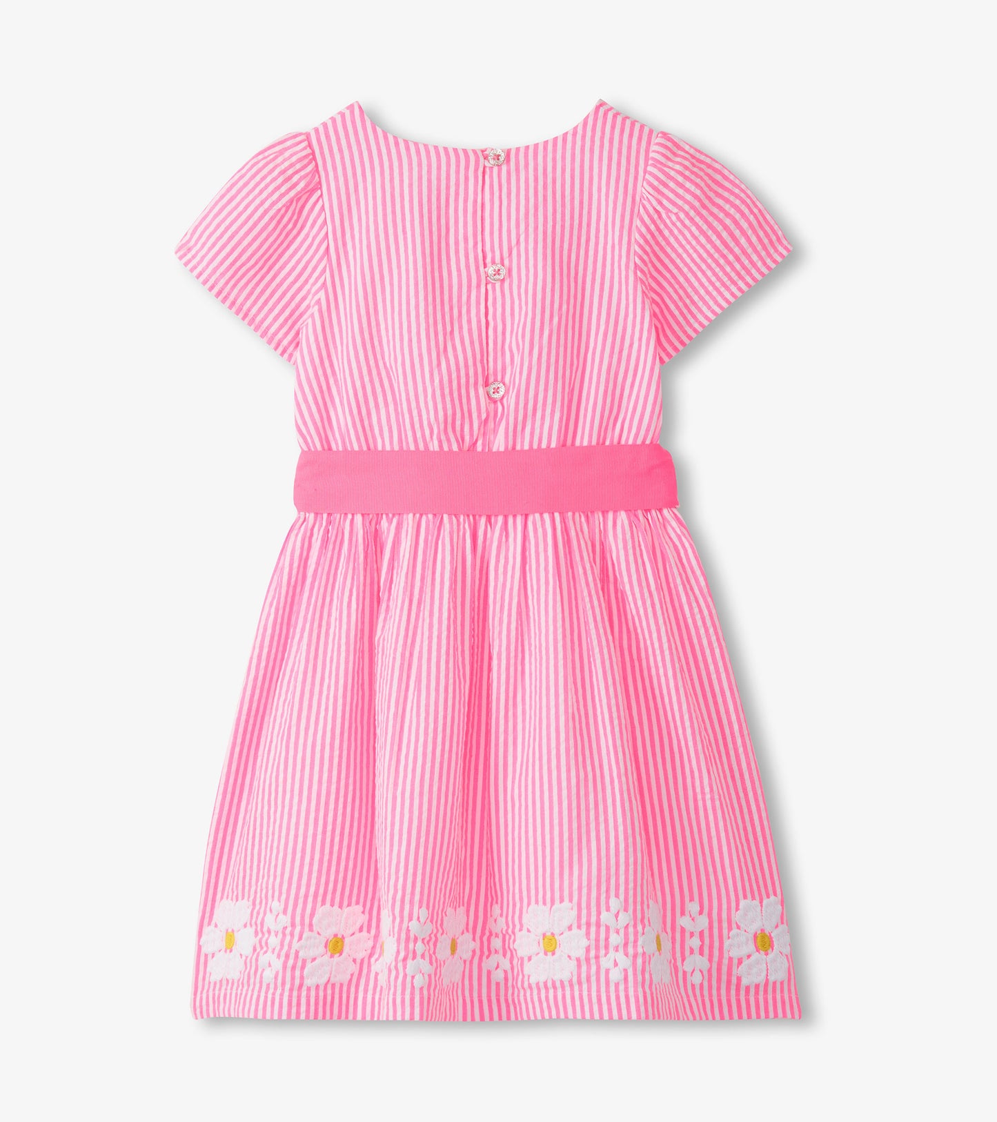 Robe jardin – Seersucker rose