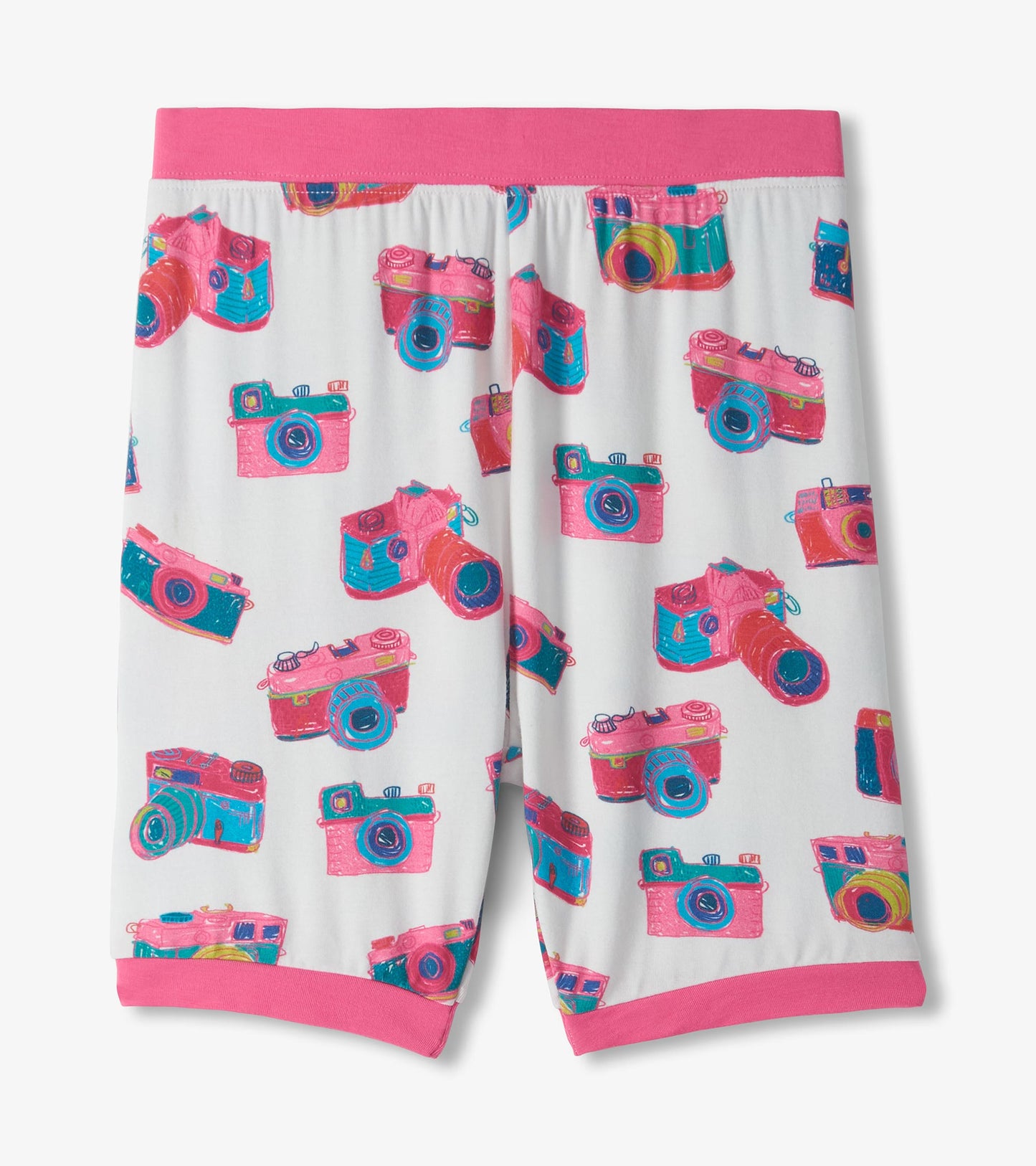 Girls Sketchy Cameras Bamboo Short Pajama Set