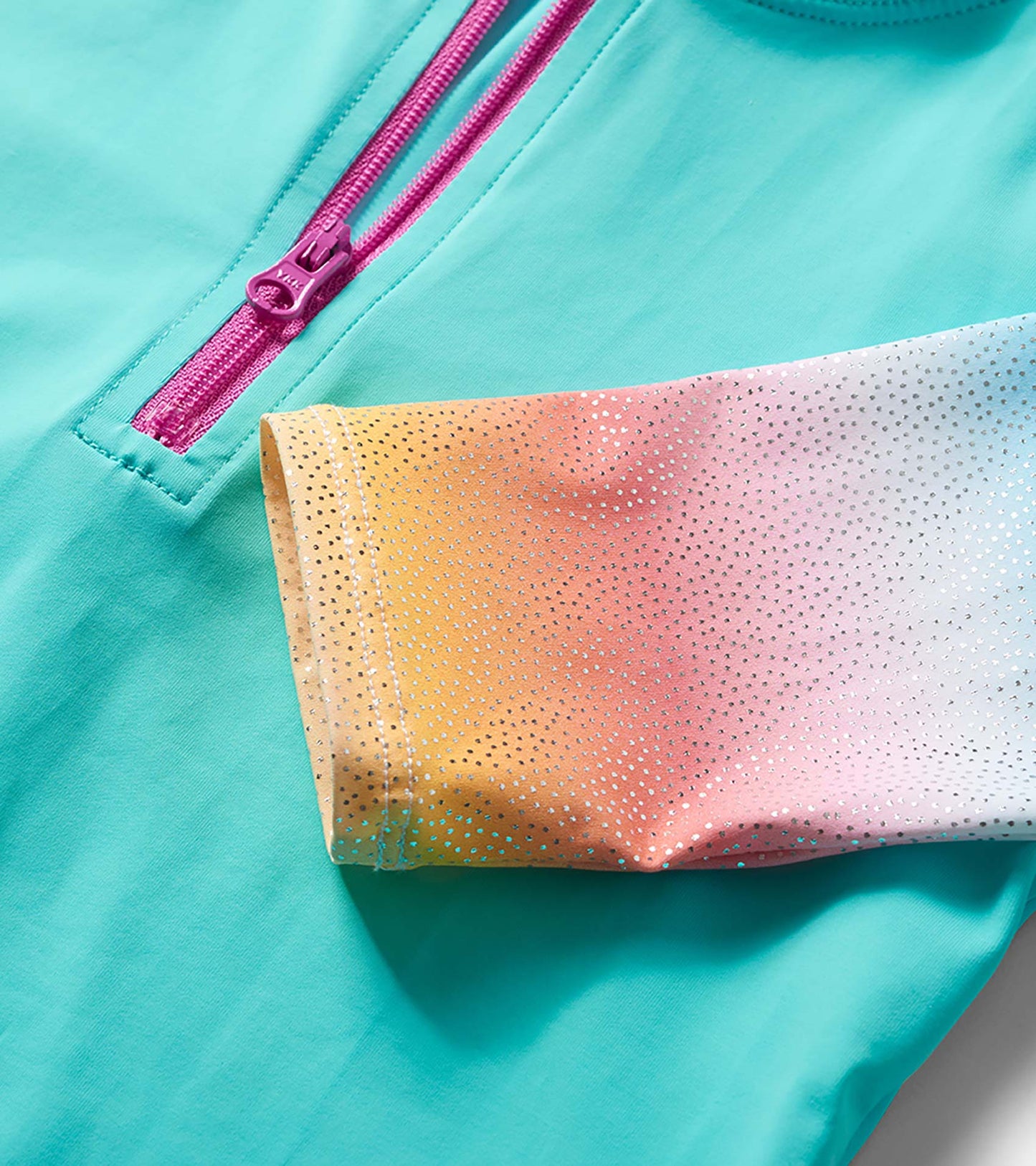 Maillot protecteur deux pièces – Turquoise scintillant