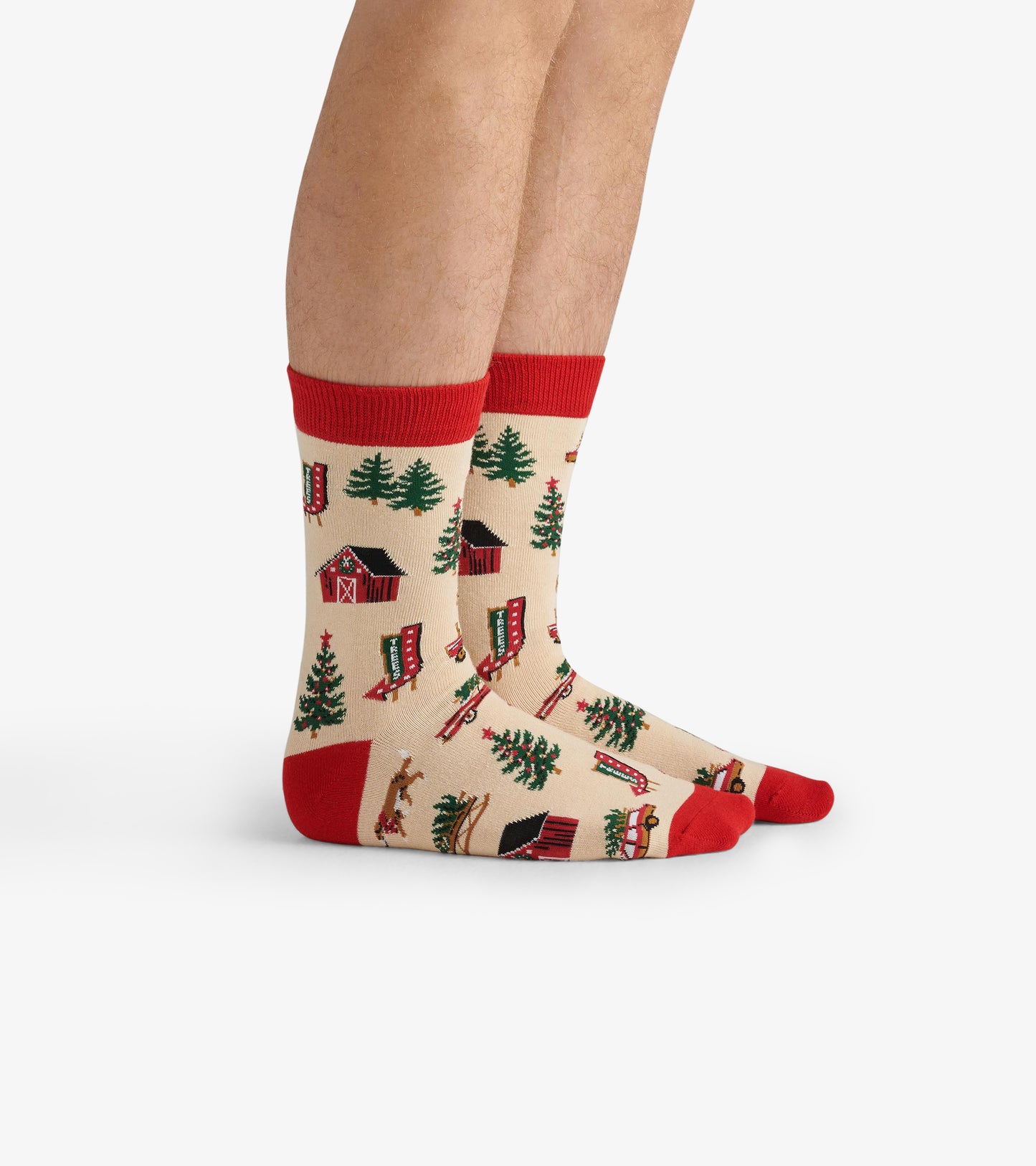 Chaussettes pour homme – Ferme d’arbres de Noël