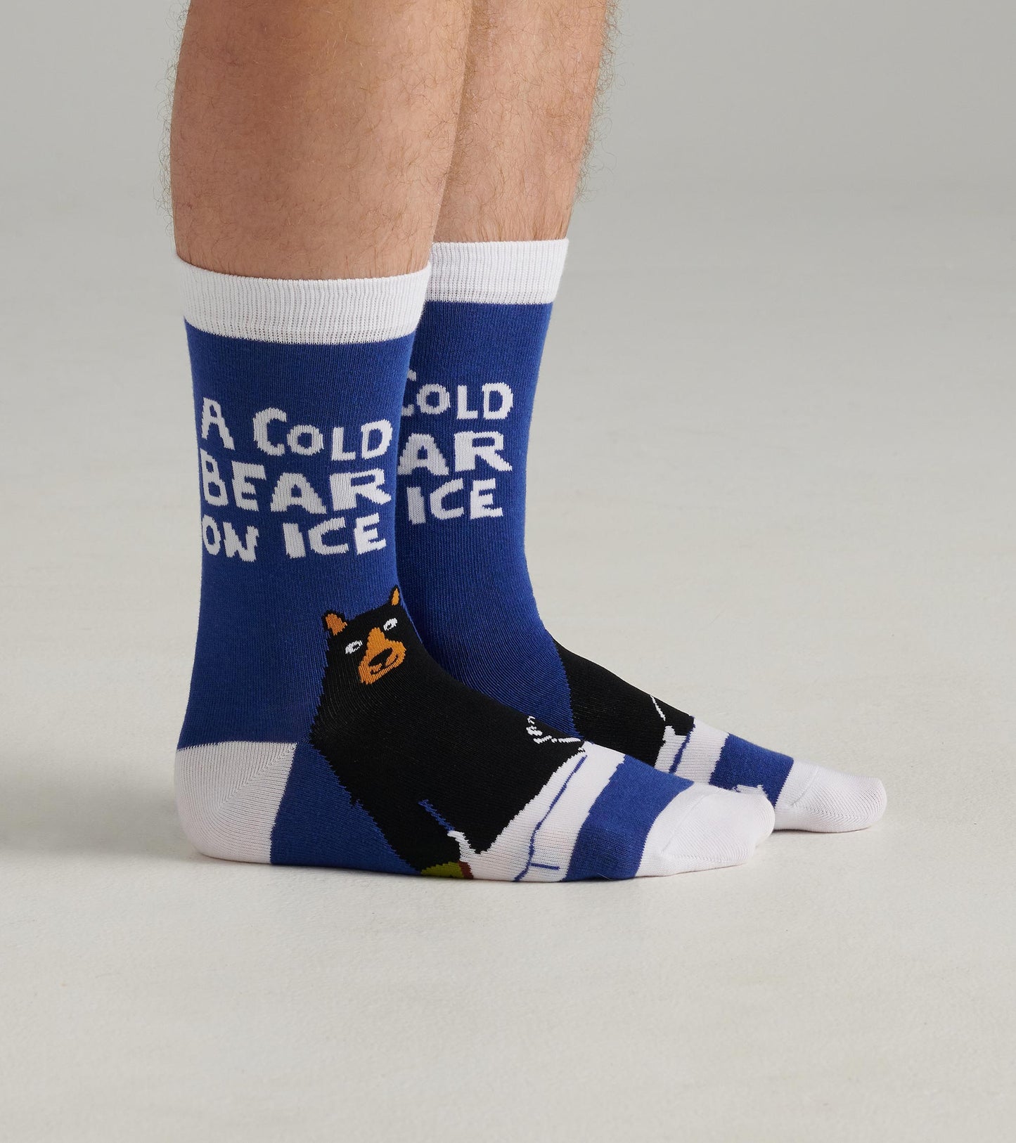 Chaussettes pour homme – Ours « A Cold Bear on Ice »