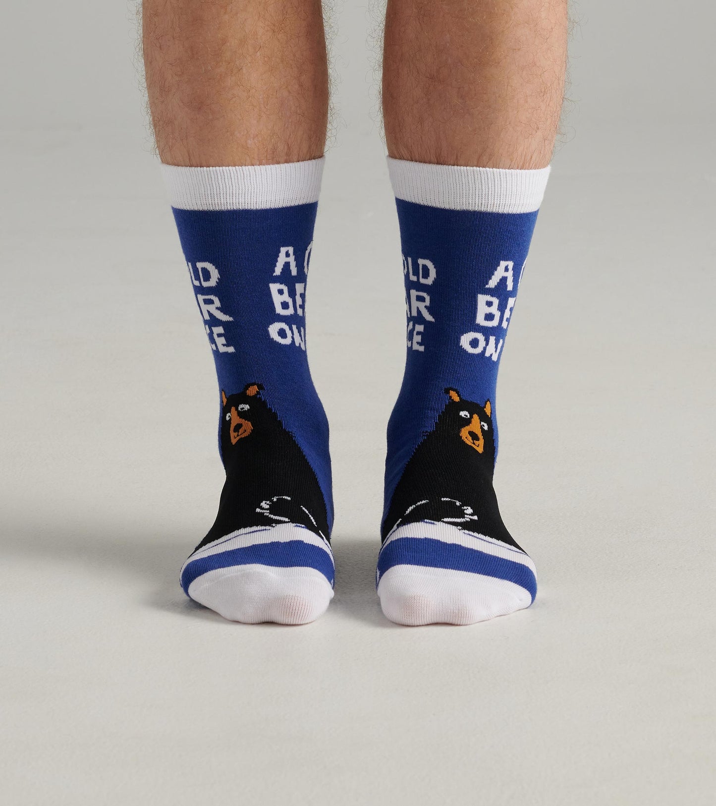 Chaussettes pour homme – Ours « A Cold Bear on Ice »