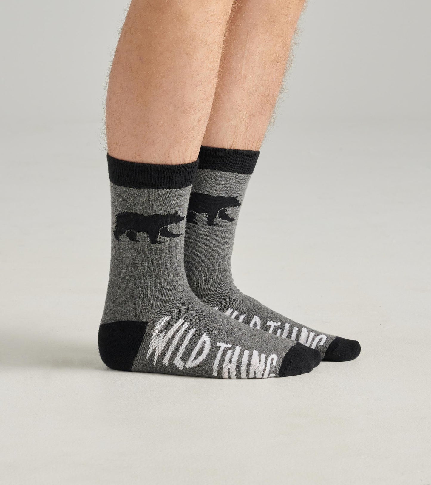 Chaussettes pour homme – Ours noir « Wild Thing »