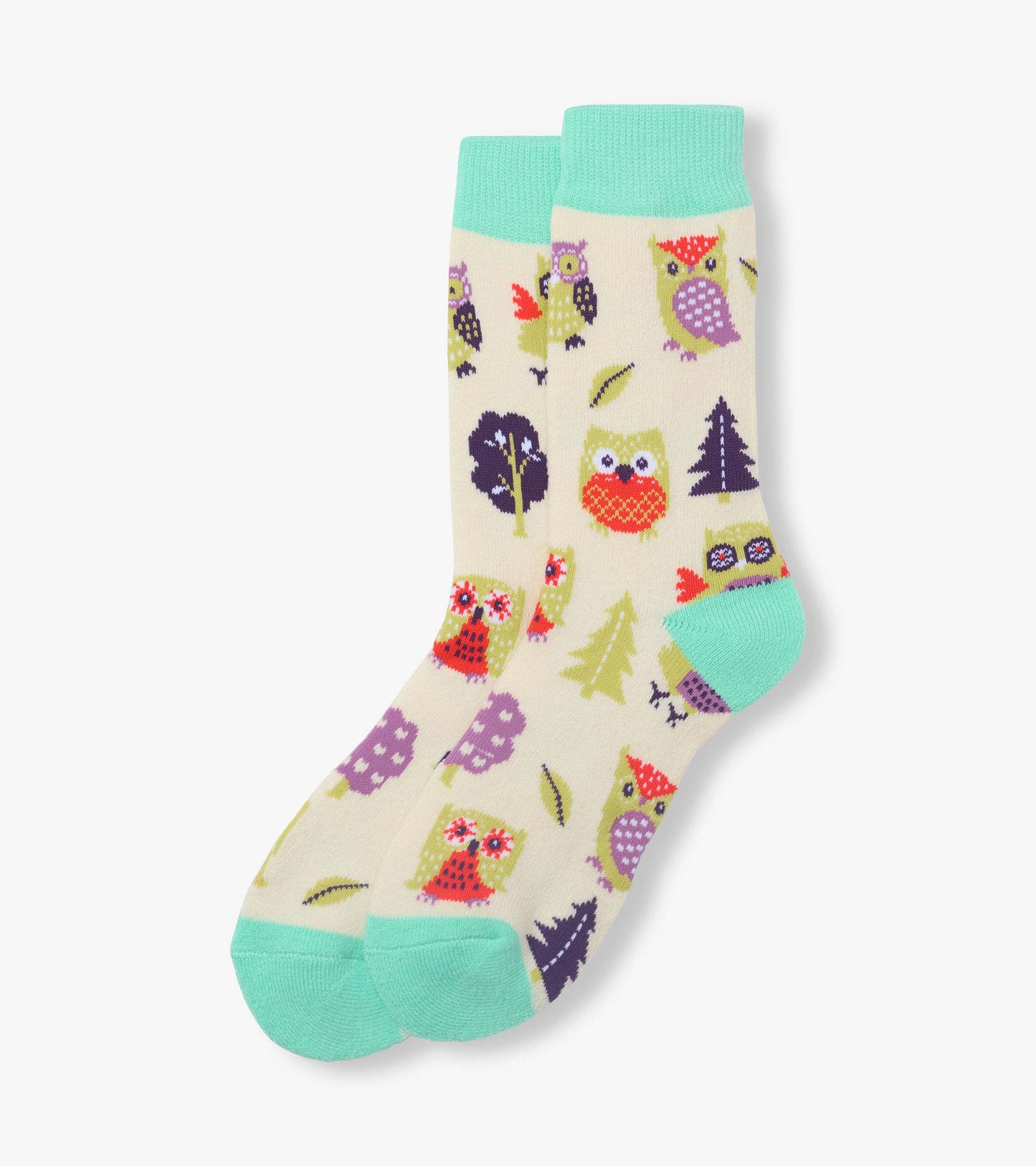 Women's Patterned Owls Cozy Socks