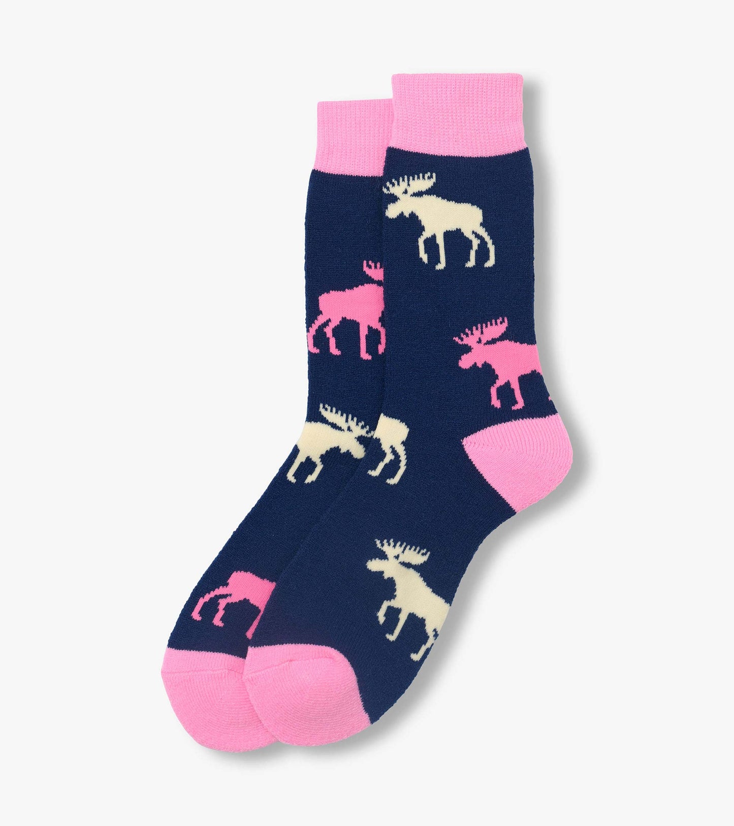 Women's Raspberry Moose Cozy Socks