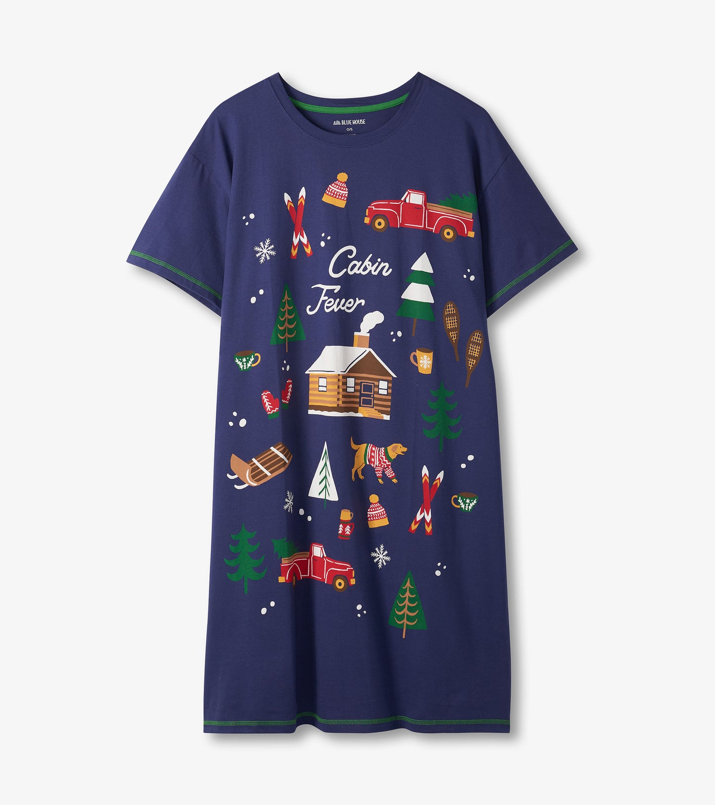 Chemise de nuit pour femme – Chalet d’hiver