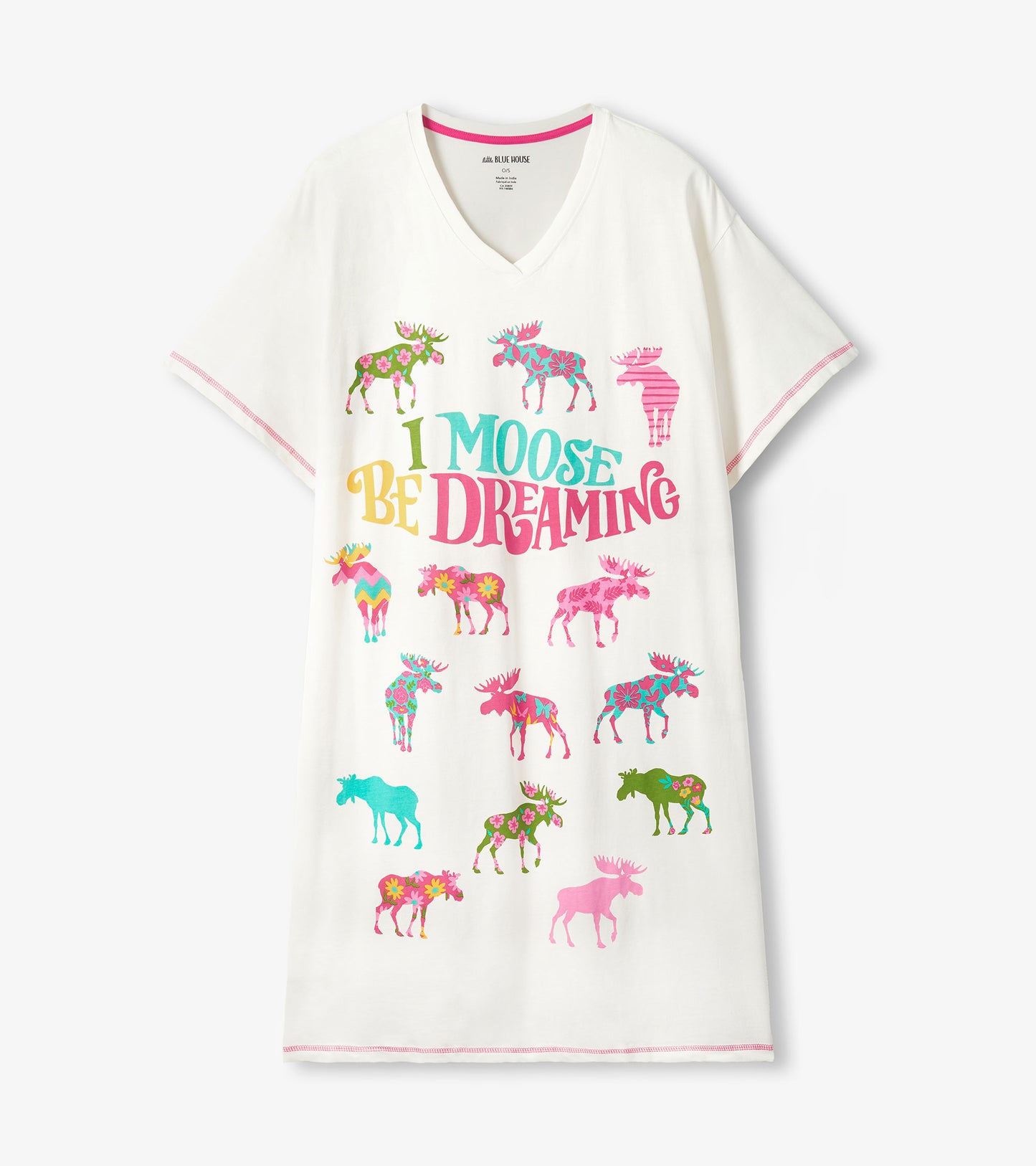 Chemise de nuit pour femme – Orignaux à motifs