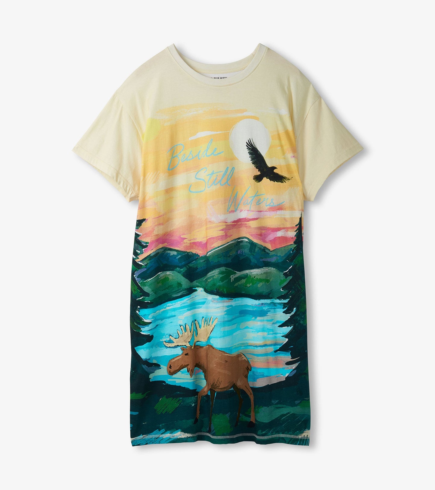 Women's Beside Still Water Watercolour Sleepshirt