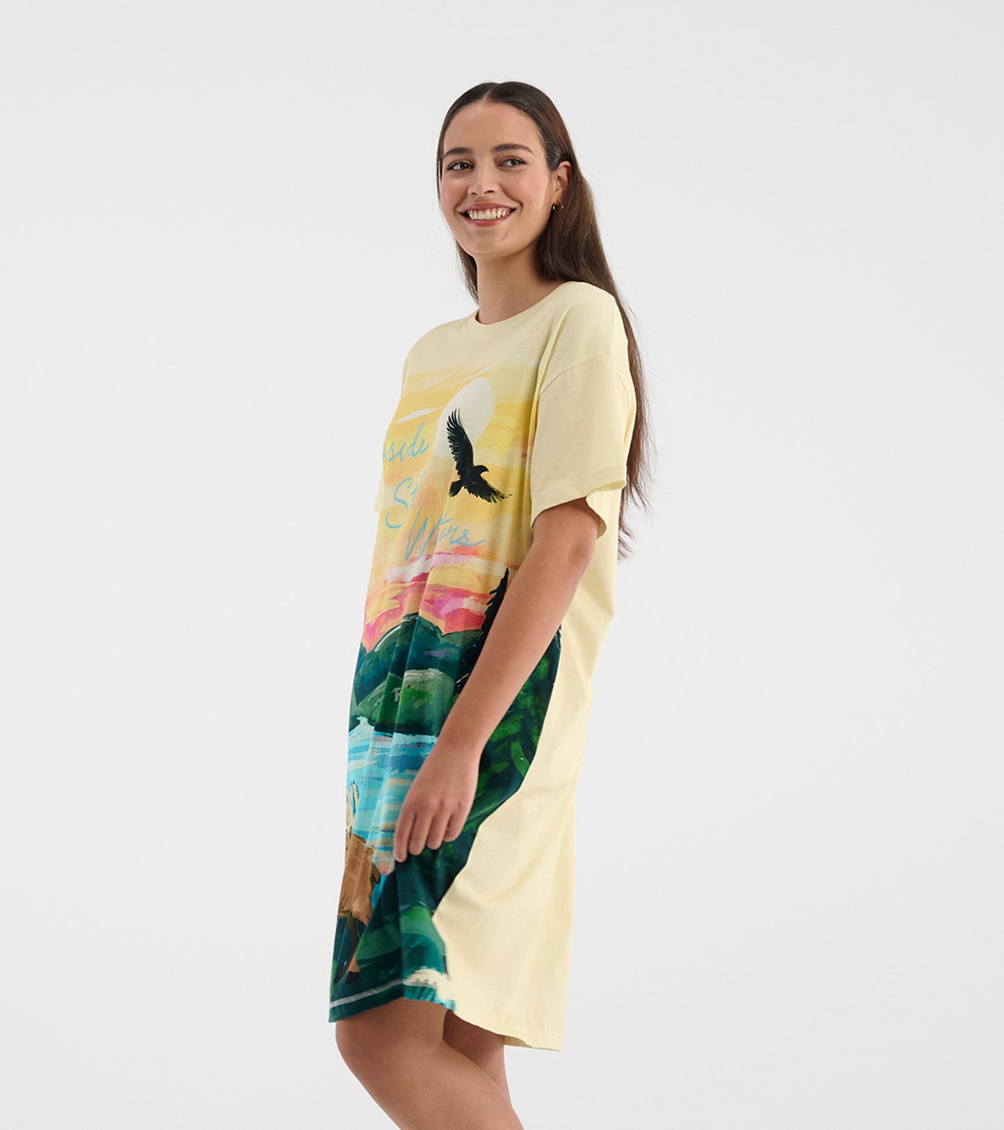 Women's Beside Still Water Watercolour Sleepshirt