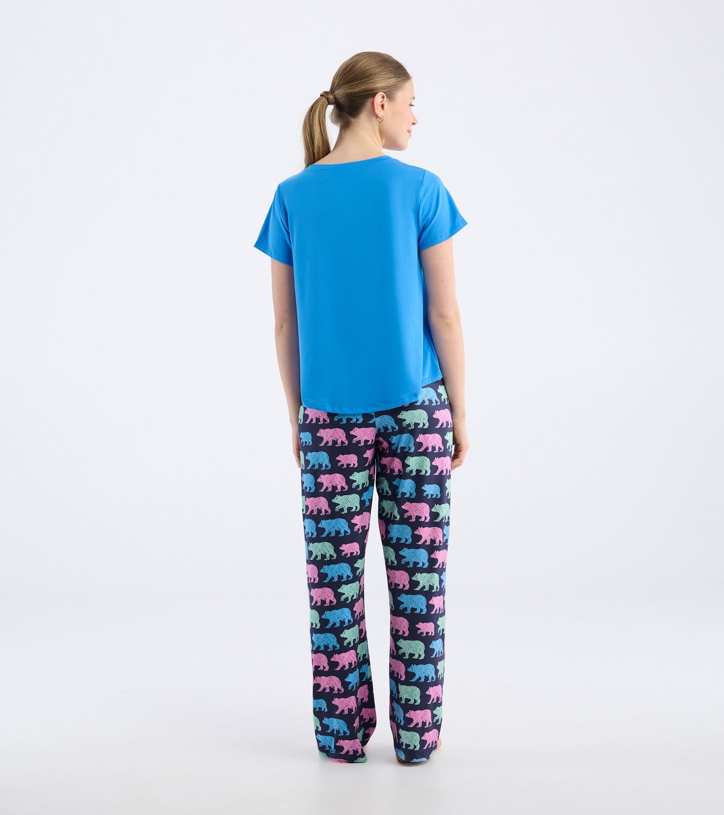 Women's Blue V-Neck T-Shirt