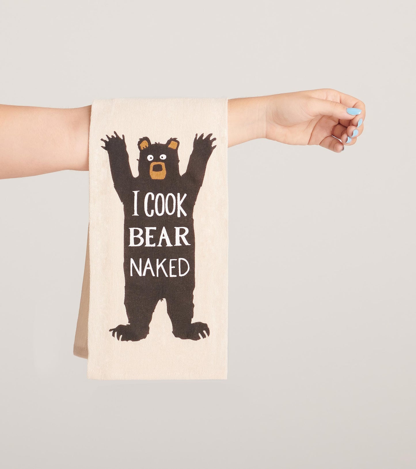 Linge à vaisselle – Ours « i cook bear naked »