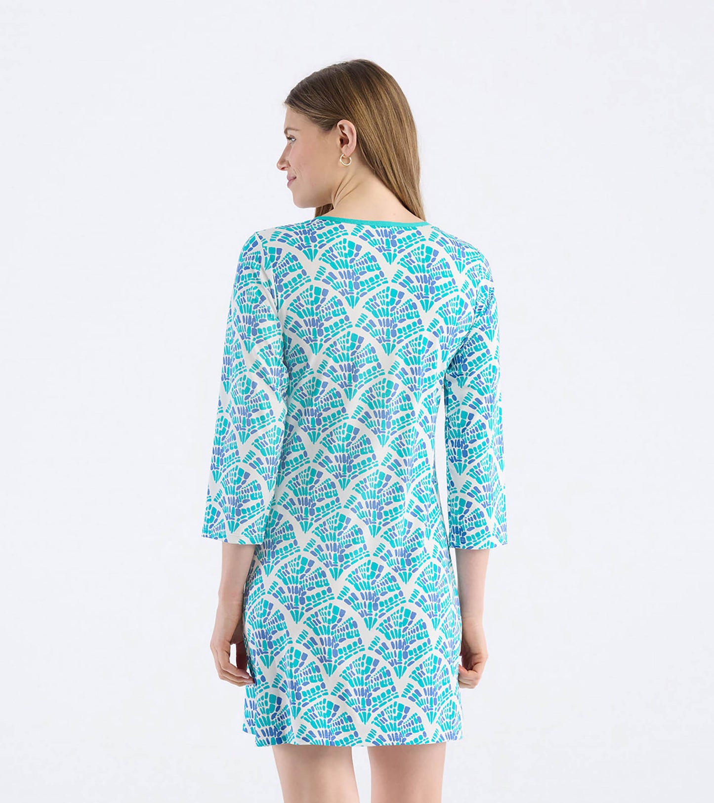 Women's Mosaic Waves Seaside Beach Dress