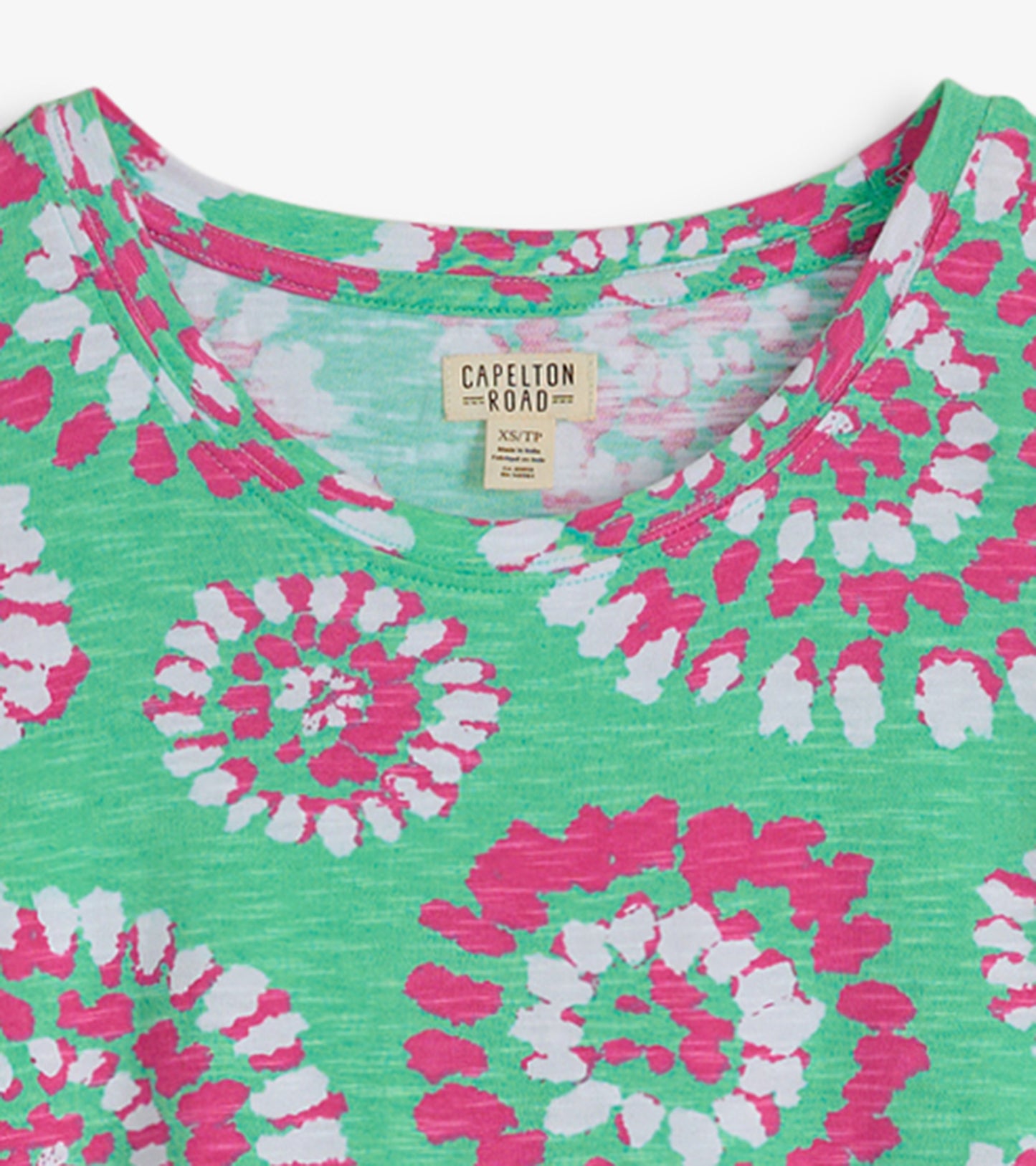 Robe t-shirt à encolure ronde – Mandalas