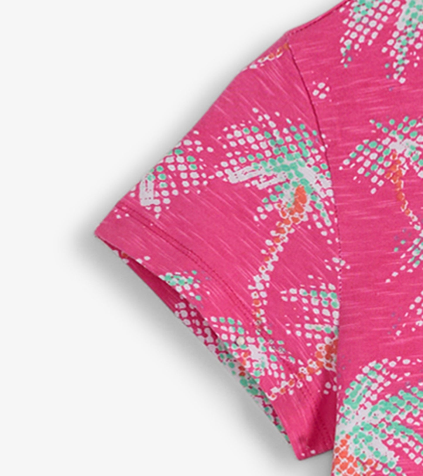 Robe t-shirt à encolure ronde – Palmiers