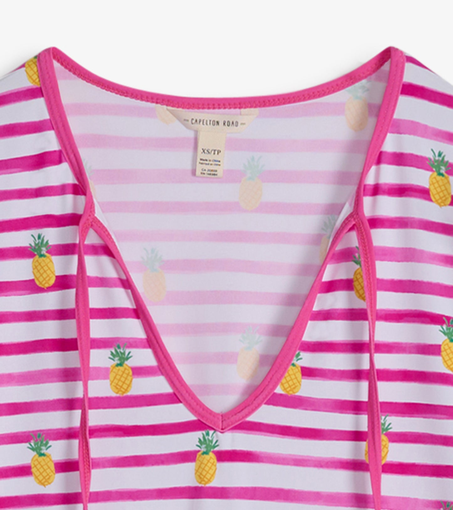 Robe de plage – Rayures ananas