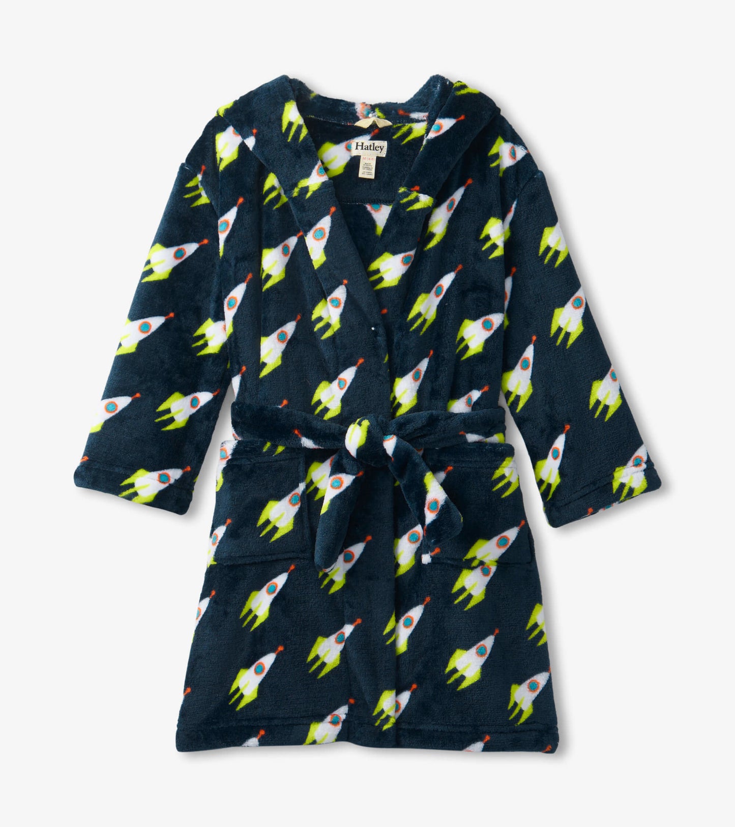 Peignoir en molleton pour enfant – Voyage en fusée