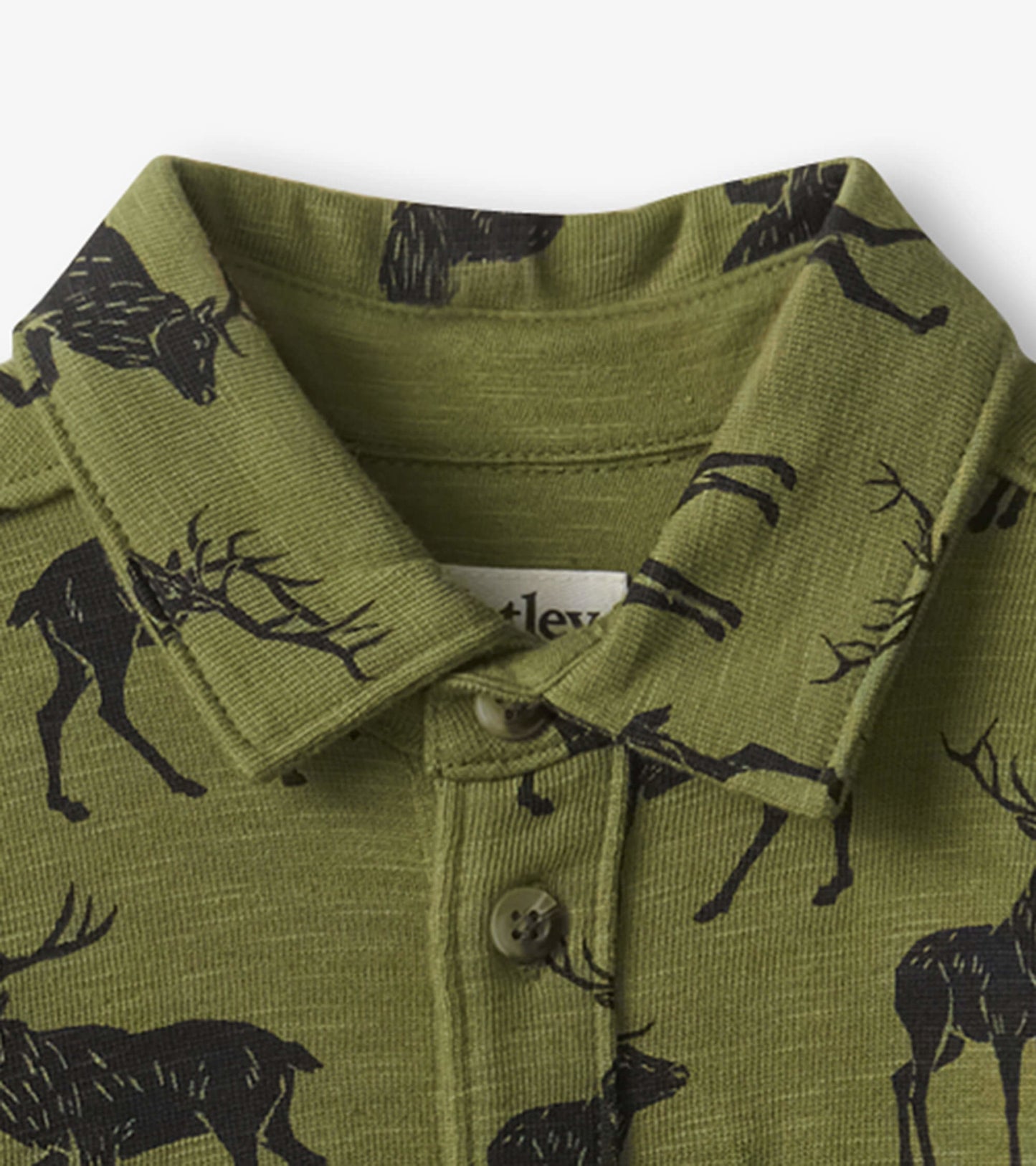 Chemise boutonnée en jersey – Wapitis majestueux