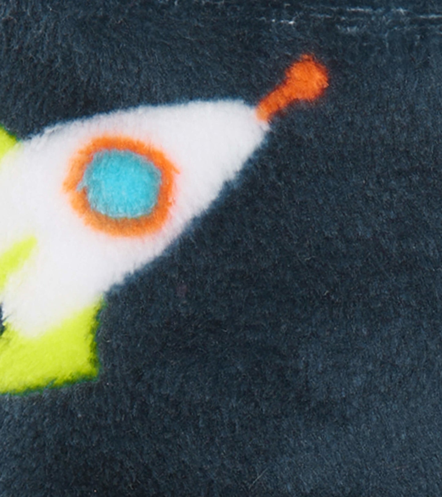 Pantoufles en molleton pour enfant – Voyage en fusée