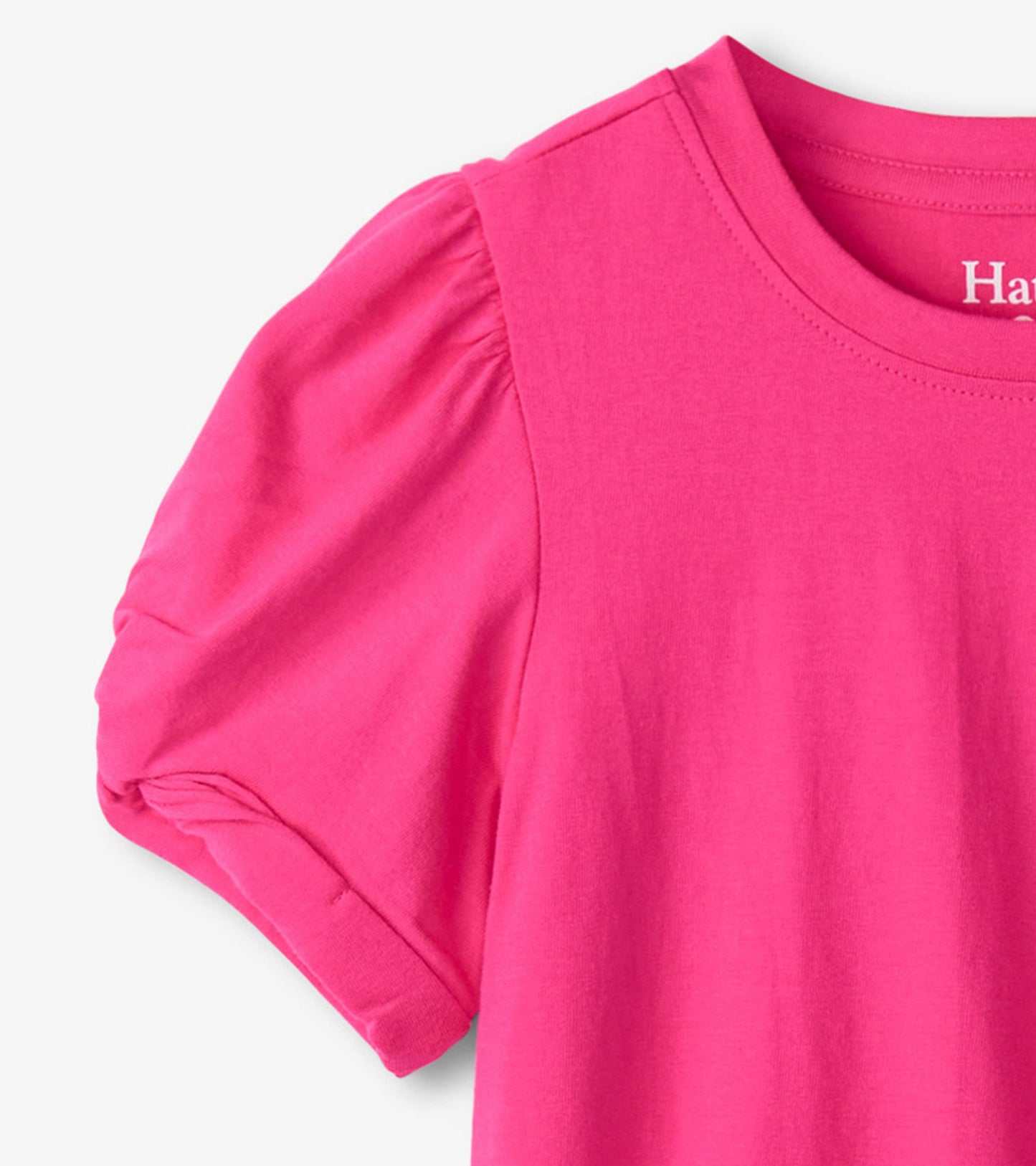 T-shirt à manches torsadées – Fuchsia