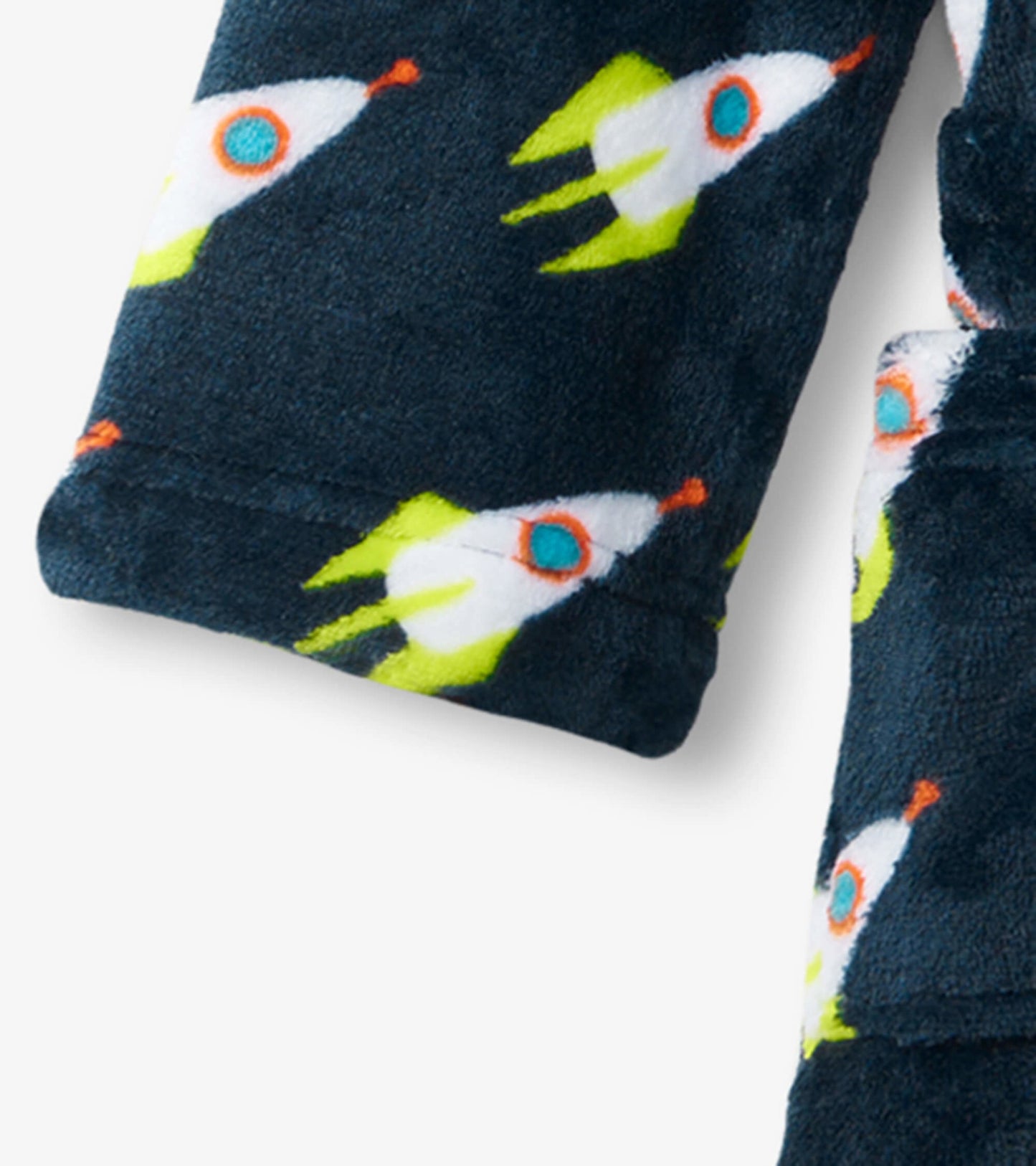 Peignoir en molleton pour enfant – Voyage en fusée
