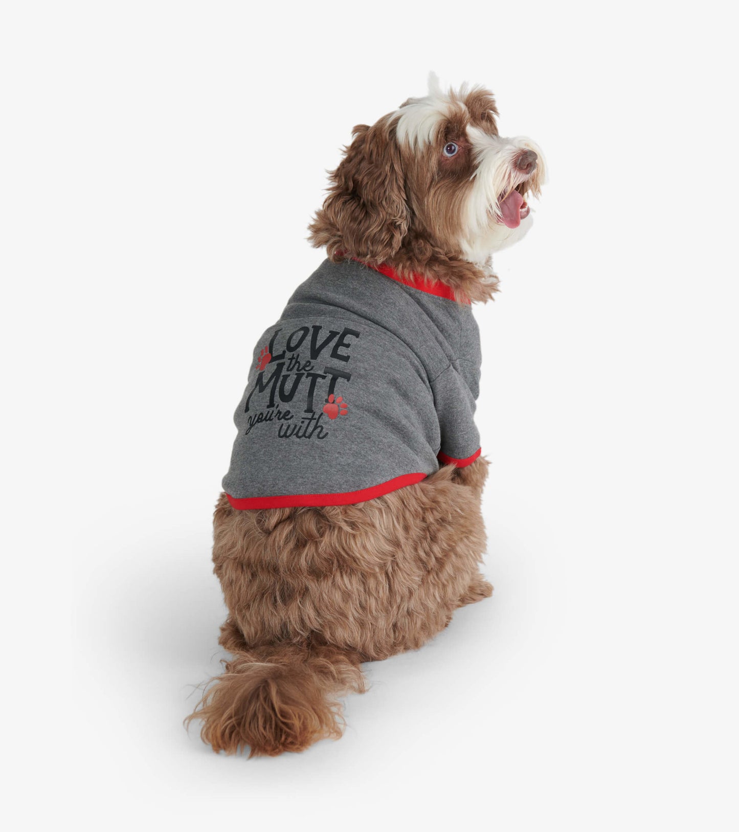 T-shirt pour chien – Empreintes « Love The Mutt »