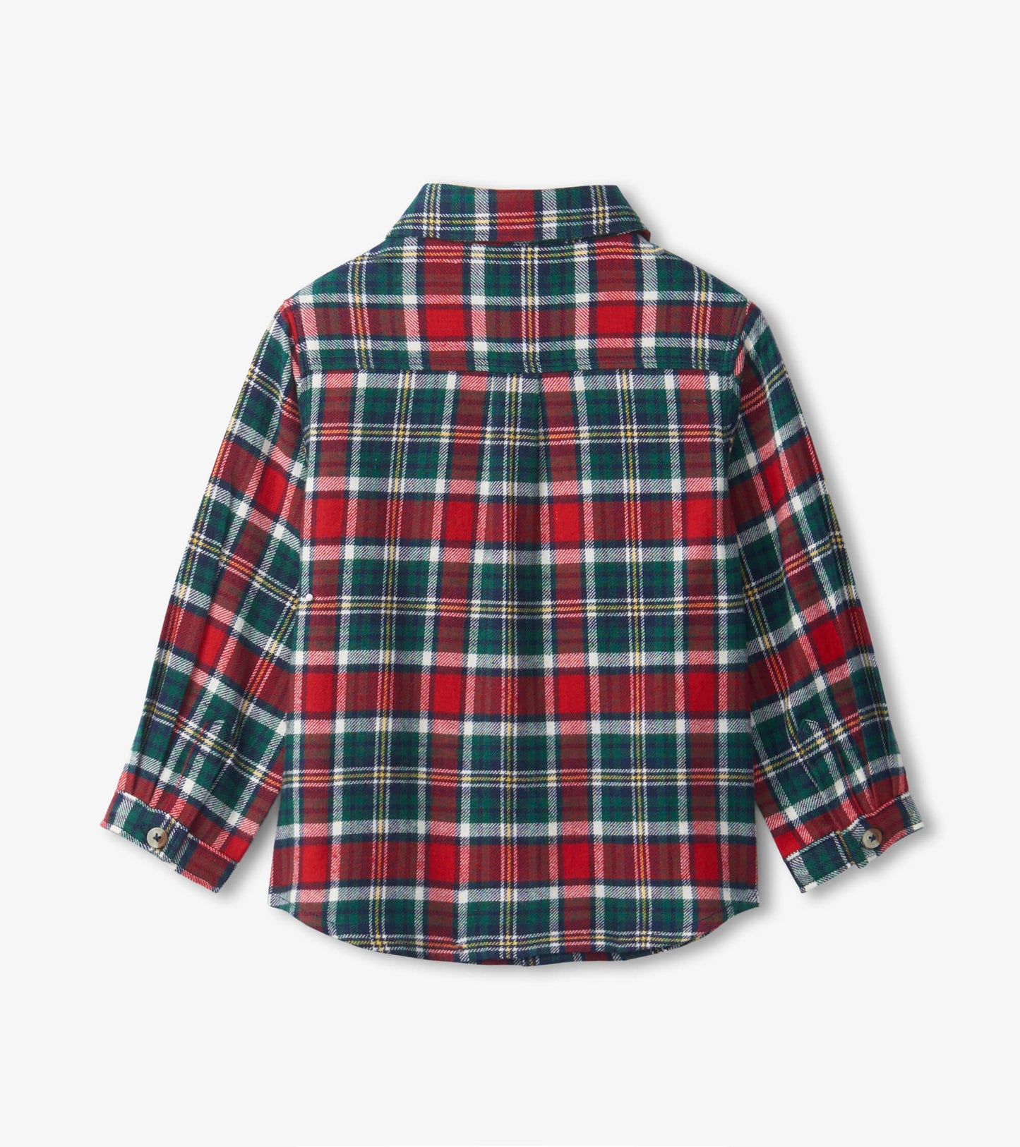 Christmas Plaid Toddler Button Down Shirt