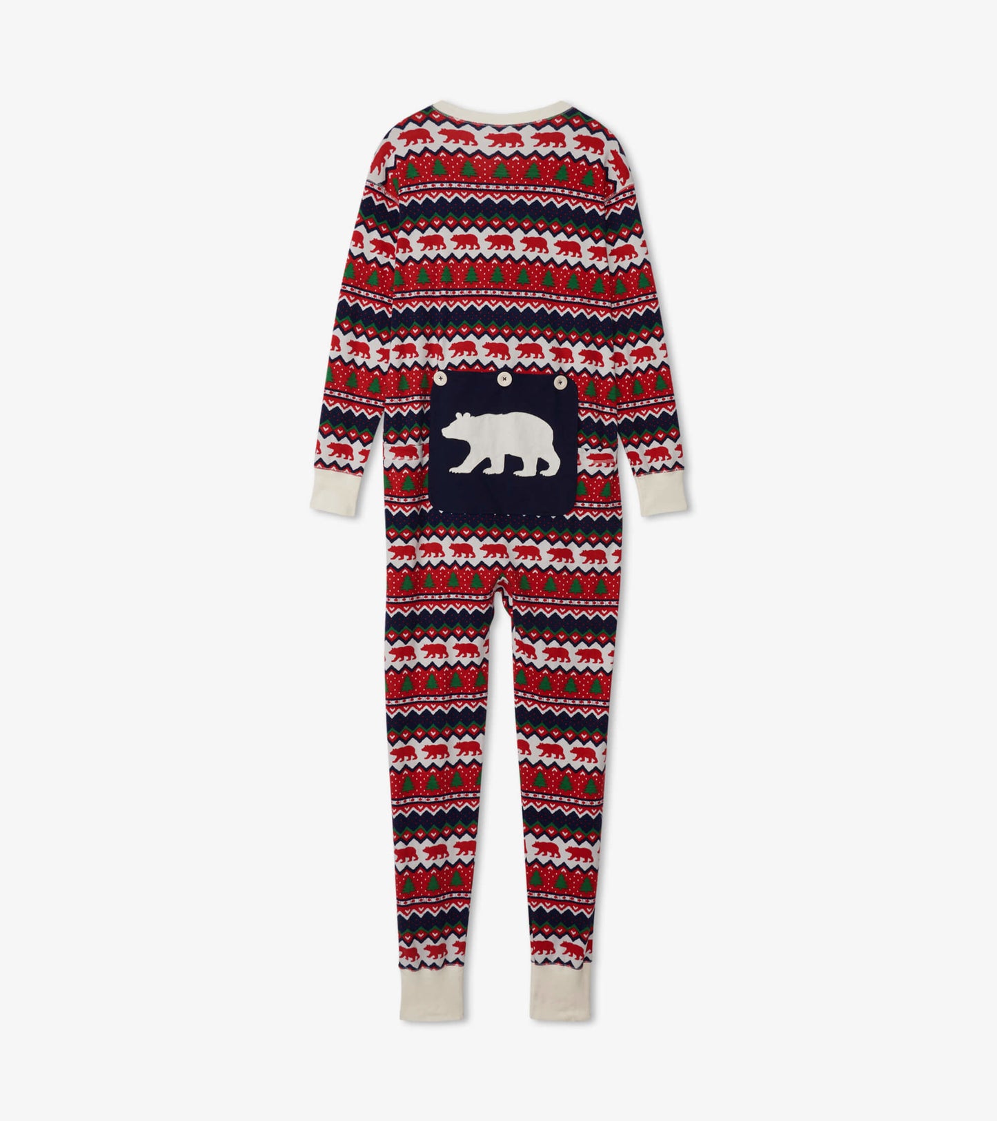 Combinaison pour adulte – Ours sur motif Fair Isle