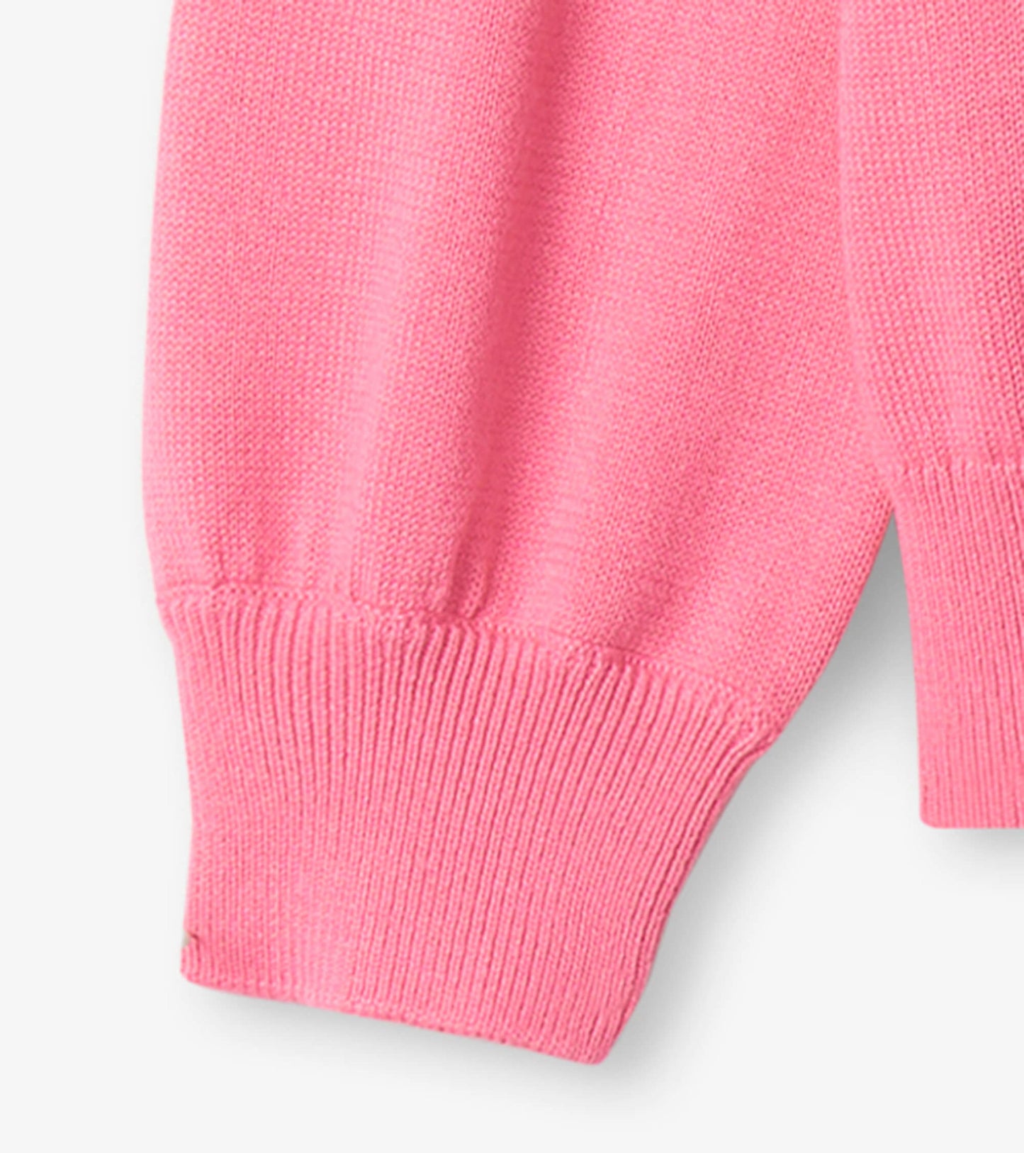 Pull à mancherons volantés – Rose et arcs-en-ciel