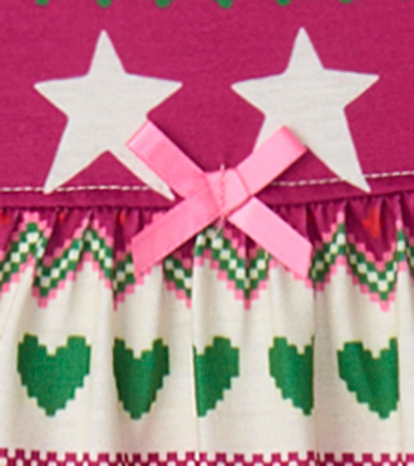 Robe de nuit à manches longues – Motif Fair Isle des fêtes