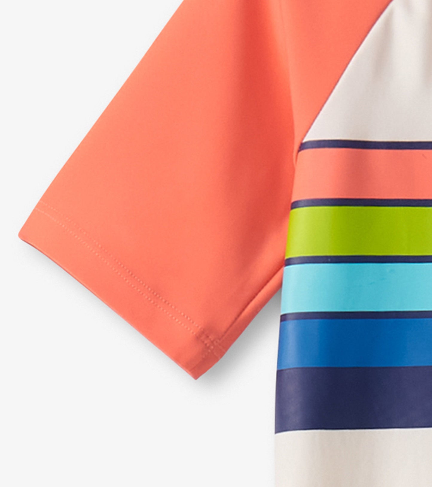 Boys Surfer Stripes Short Sleeve Rashguard