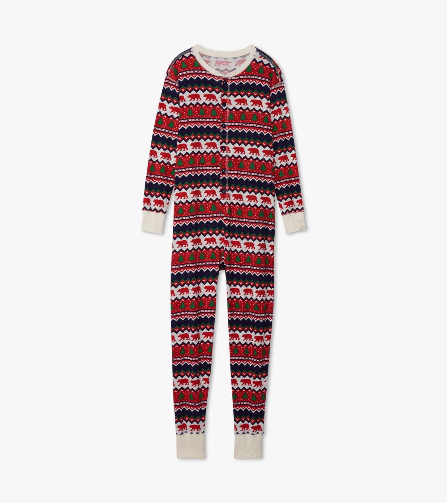 Combinaison pour adulte – Ours sur motif Fair Isle