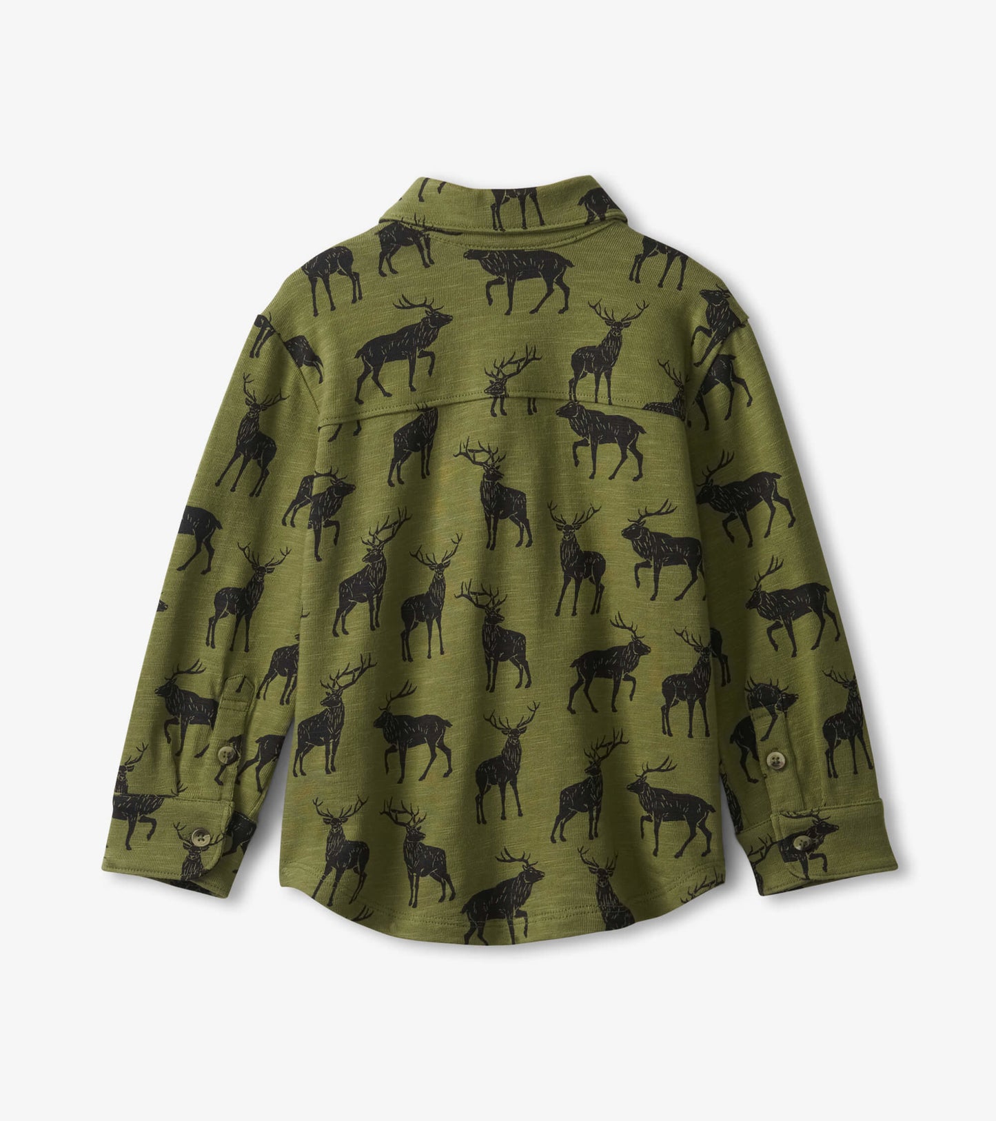 Chemise boutonnée en jersey – Wapitis majestueux
